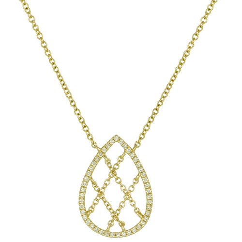 Diamond Teardrop Necklace