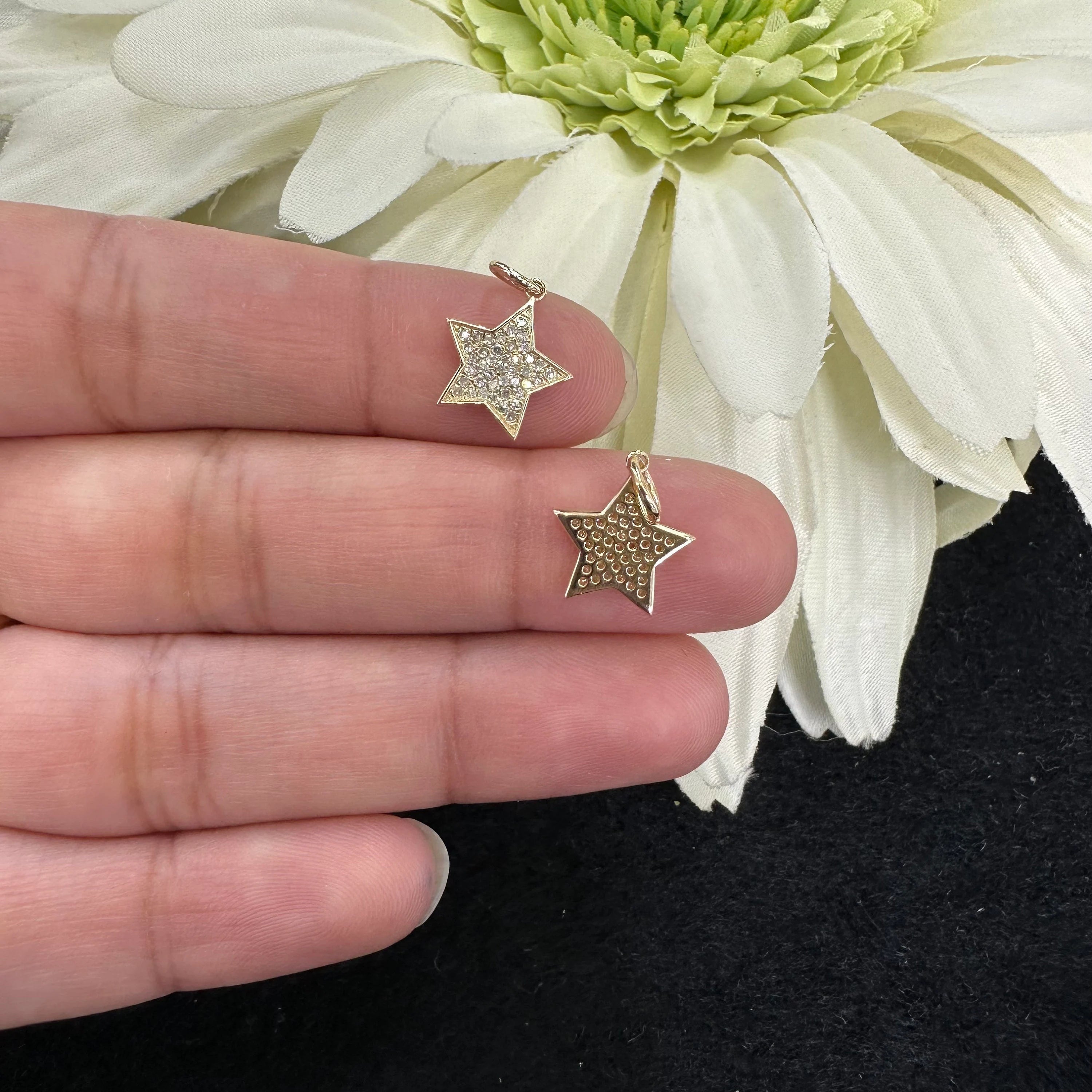 Diamond Star Charm 10mm