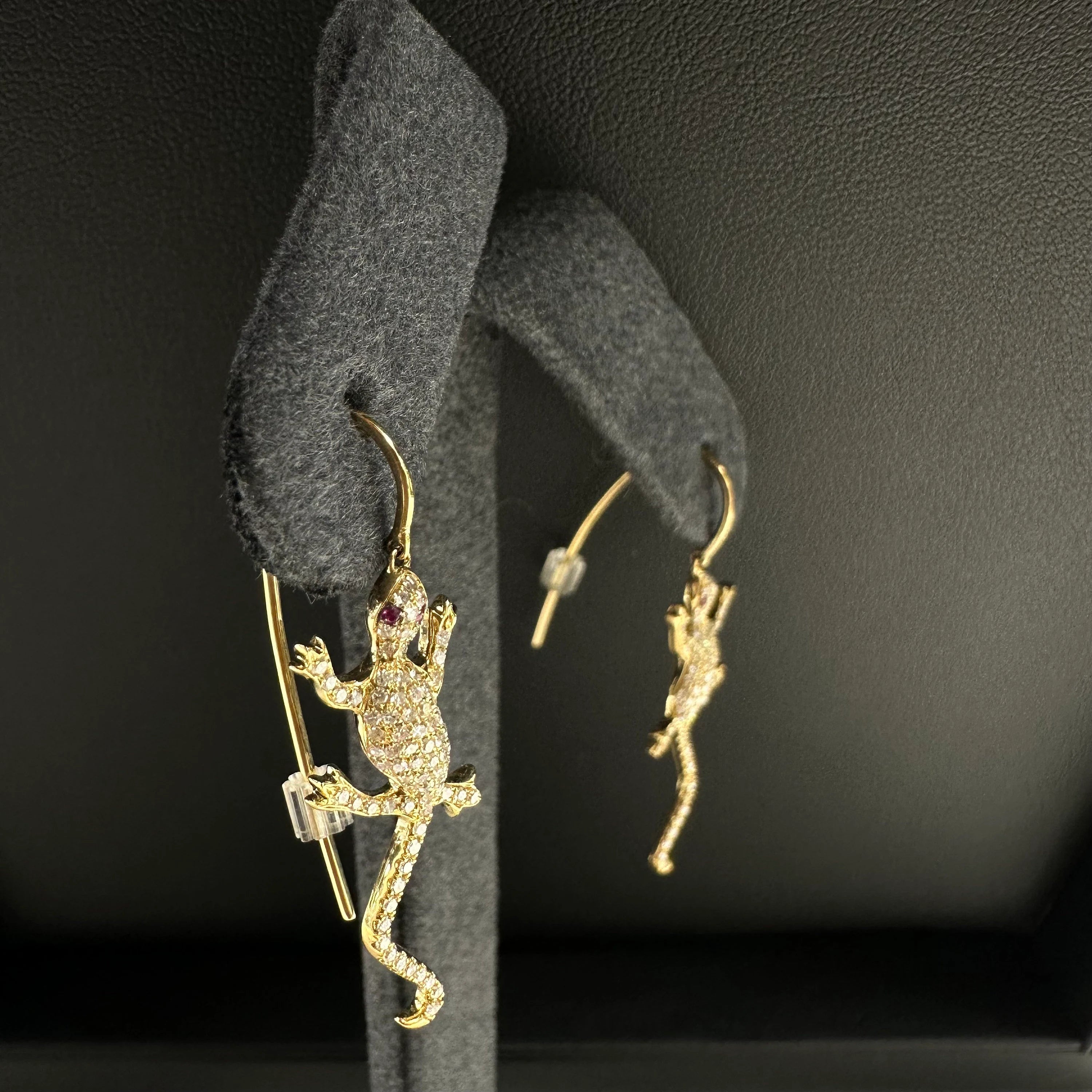 Diamond Lizard Earrings