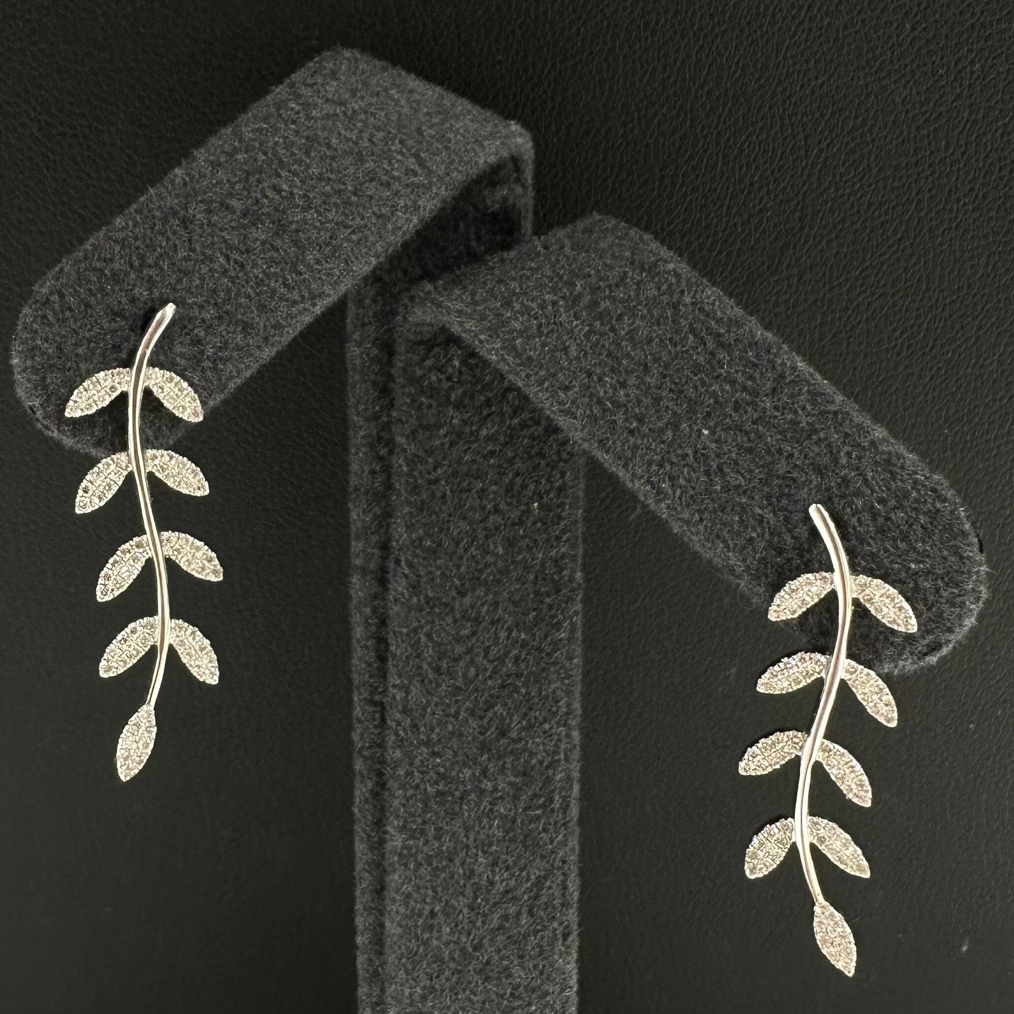 Diamond Leaf Danglers