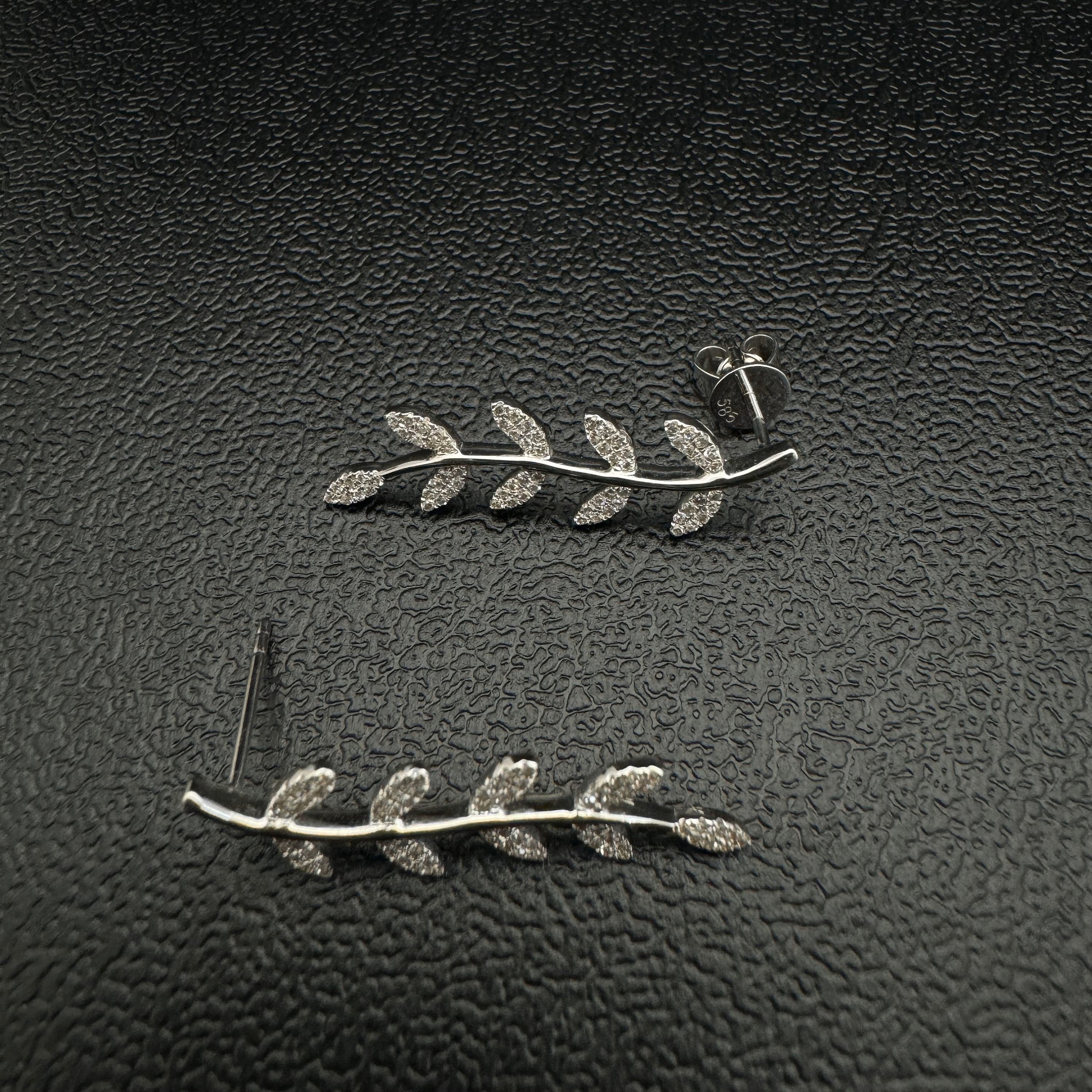 Diamond Leaf Danglers