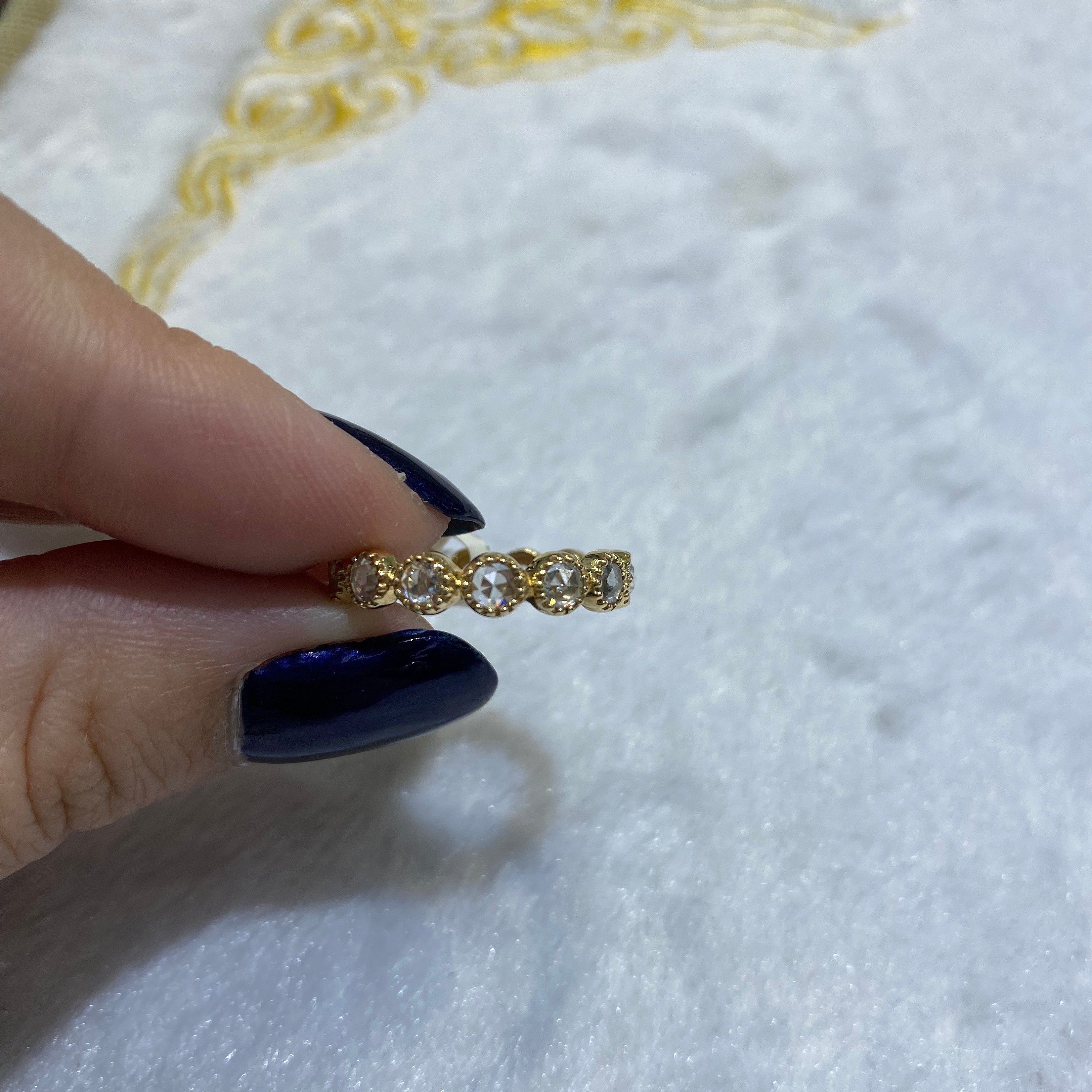 Diamond Studded Rose cut Ring