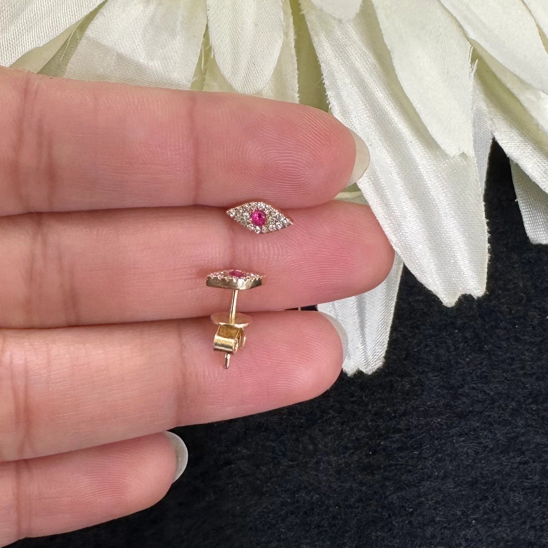 Diamond Eye Ear Studs