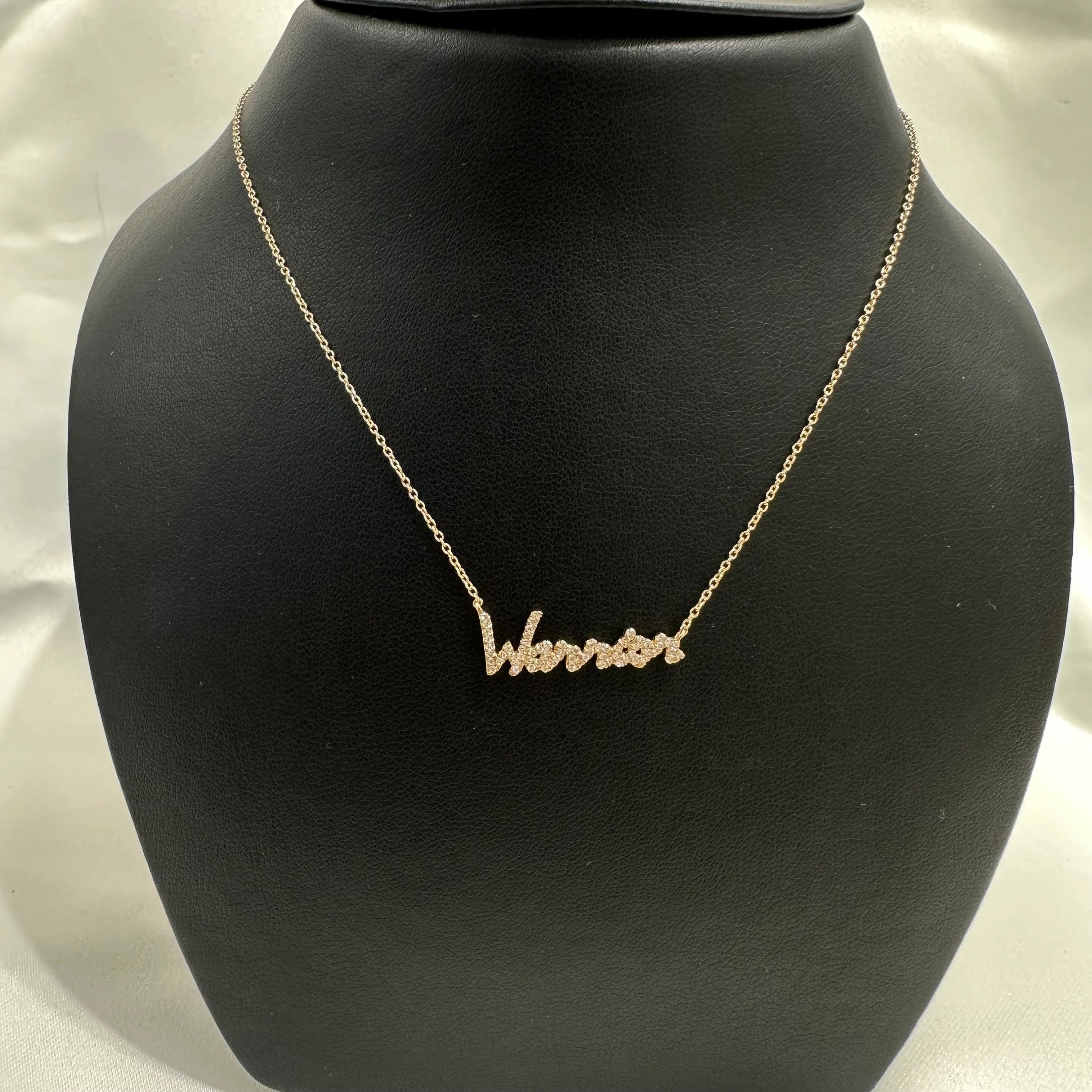 Diamond Name Tag Necklace