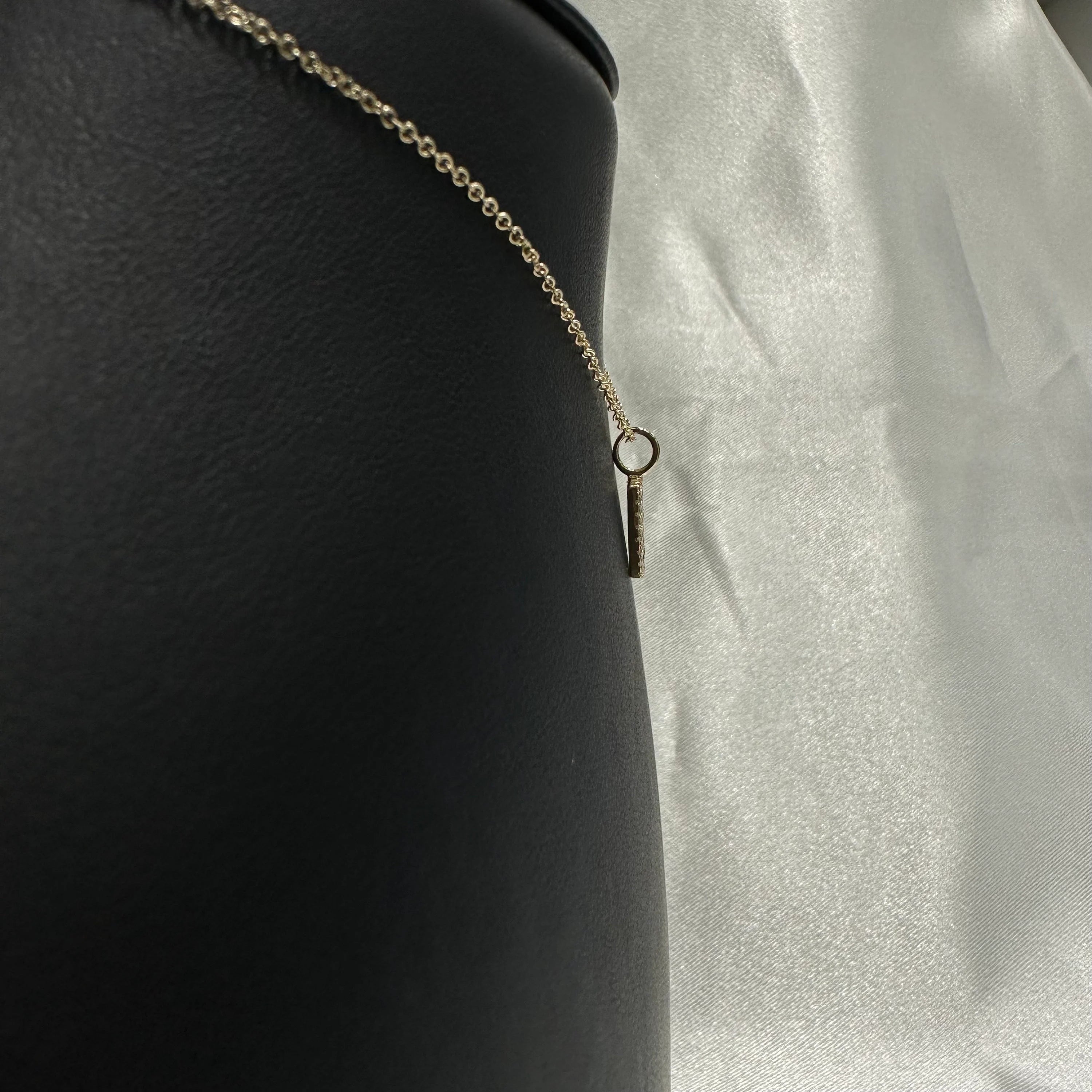 Diamond Paved Drop Necklace