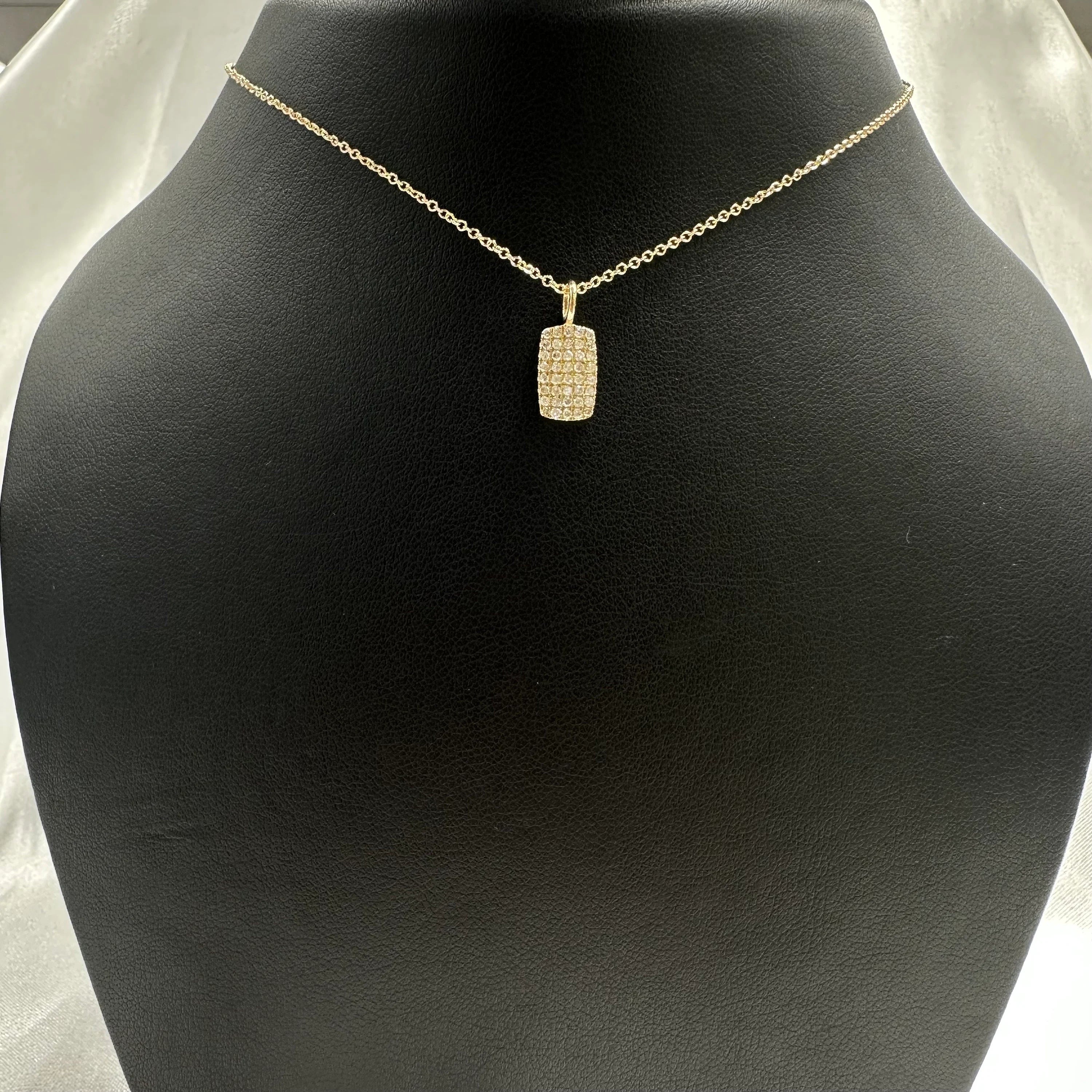 Diamond Paved Drop Necklace