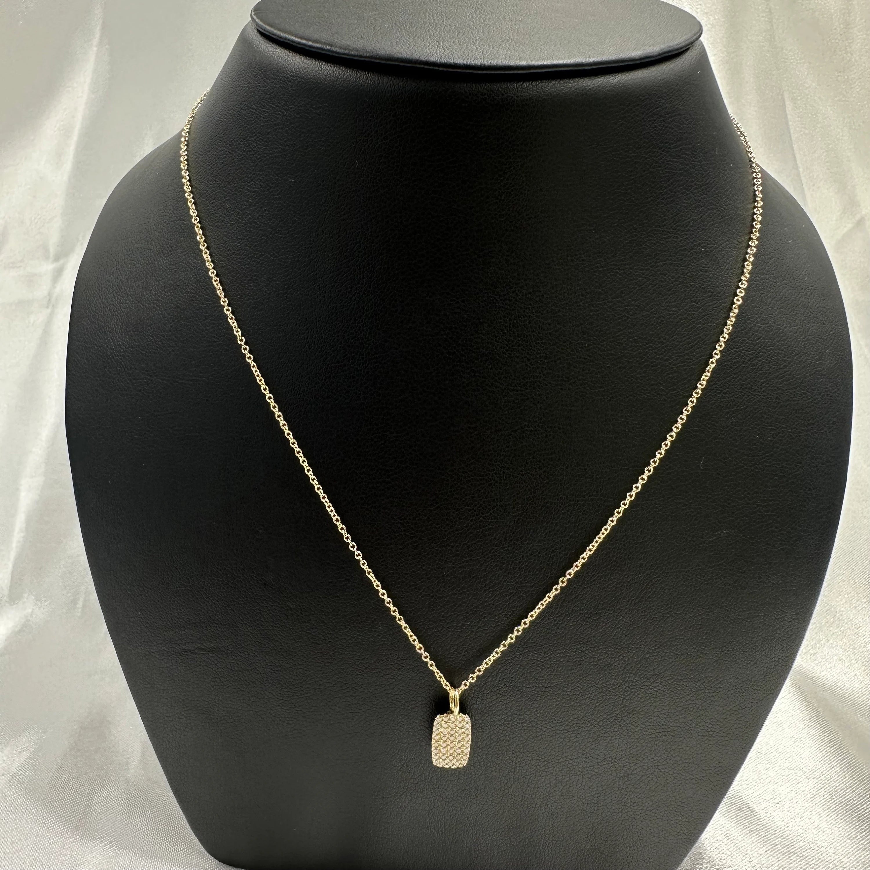 Diamond Paved Drop Necklace