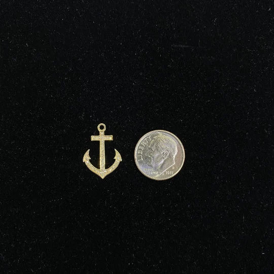 Diamond Anchor Charm