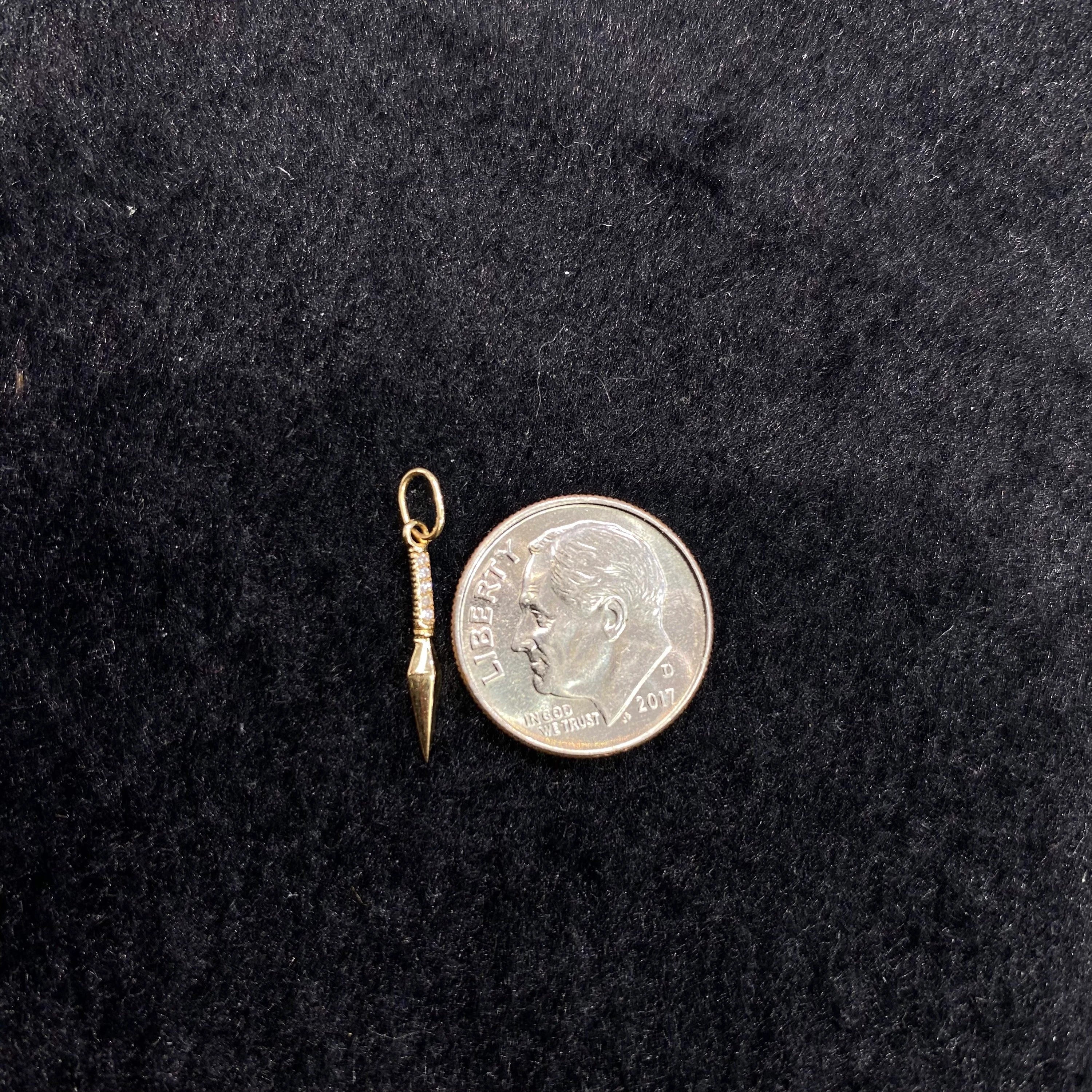 Diamond Dagger Charm 16mm