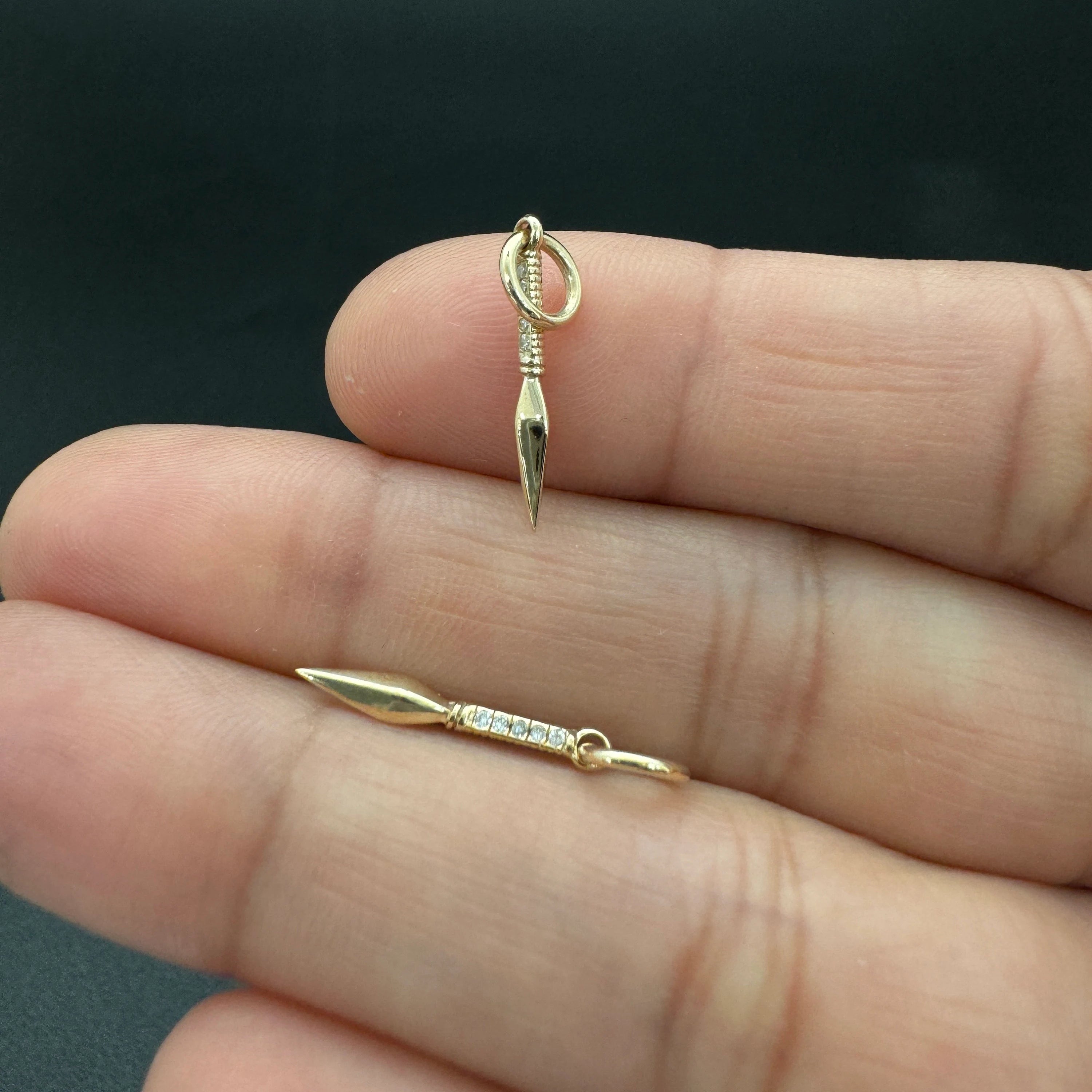 Diamond Dagger Charm 16mm