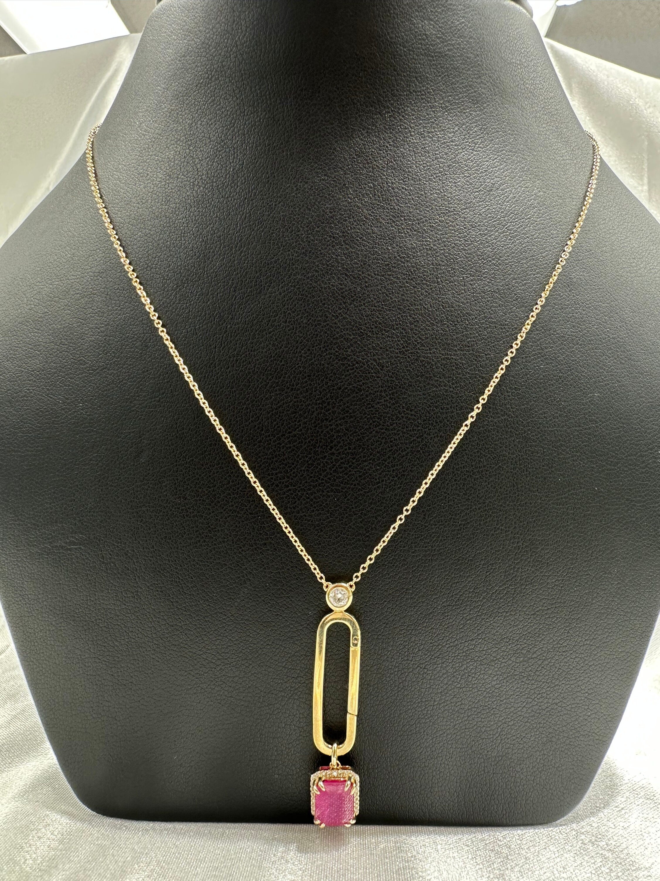 Charm Holder Pendant Necklace