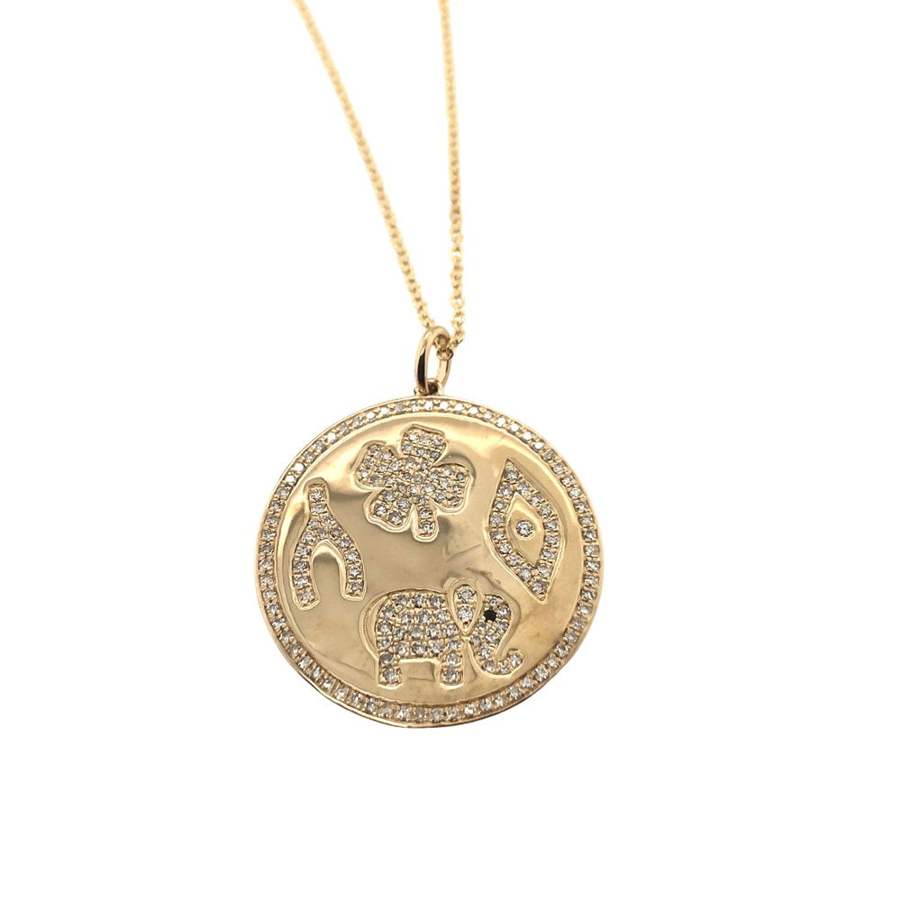 4 Charms Shiny Pendant