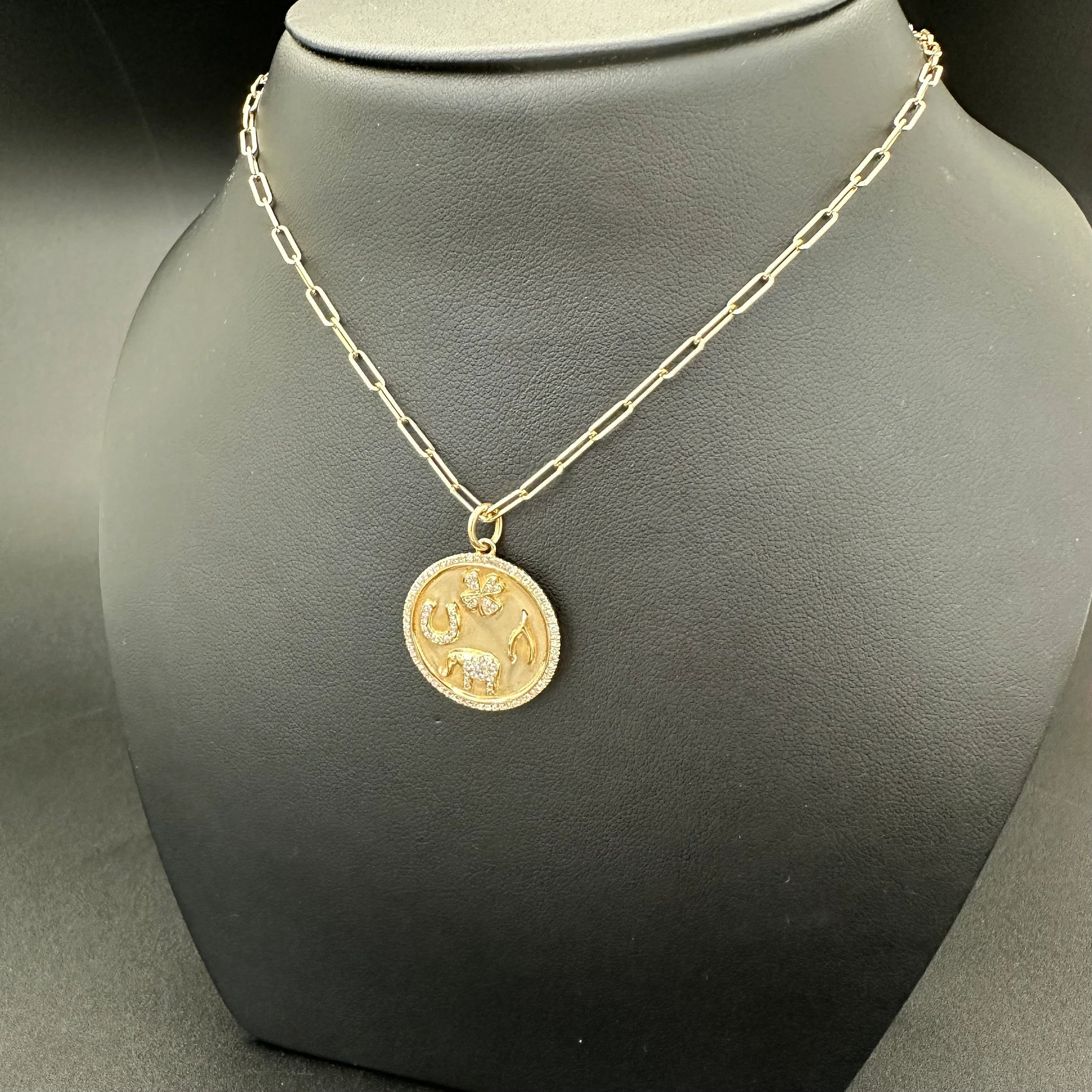 4 Charms Shiny Pendant