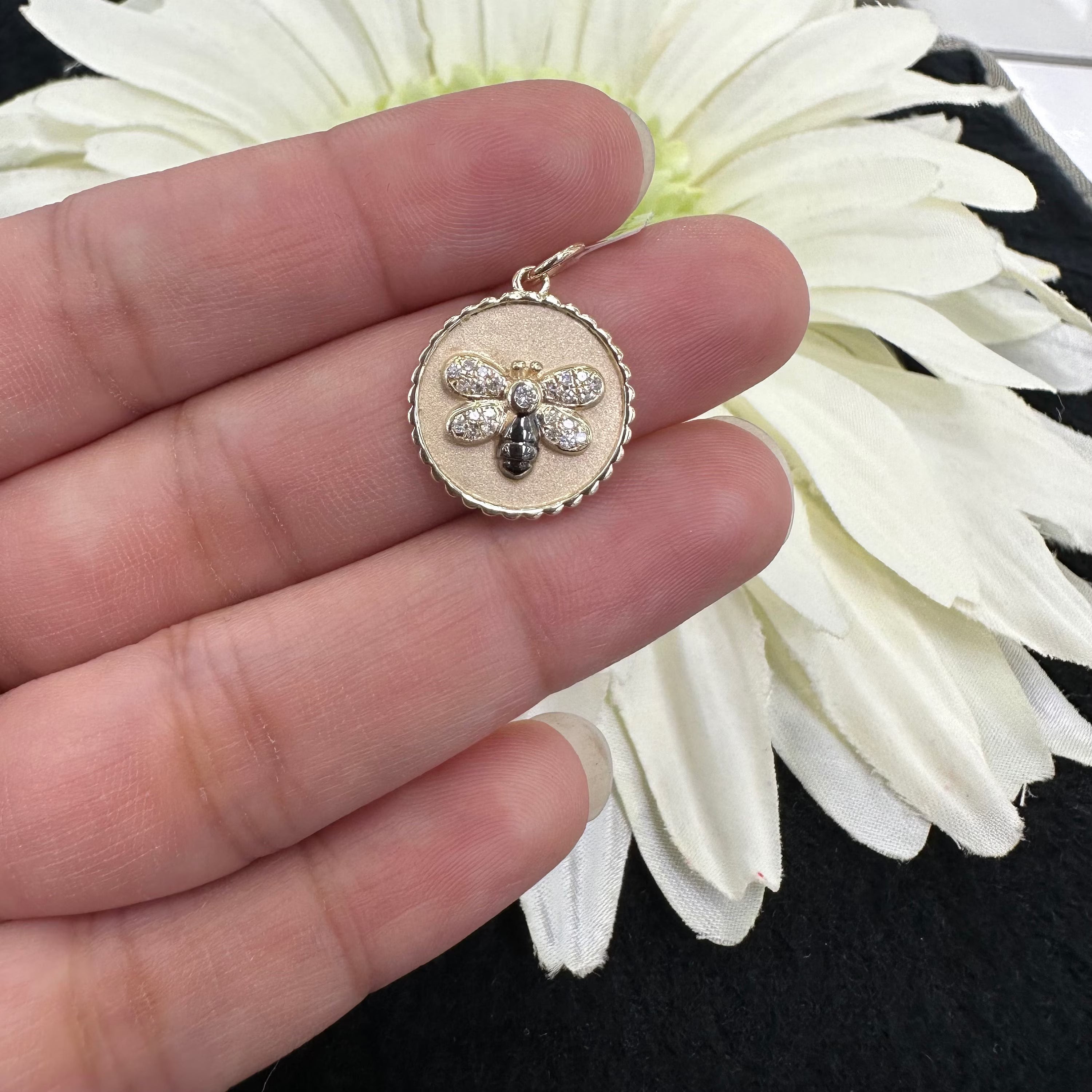 Bee Disc Pendant