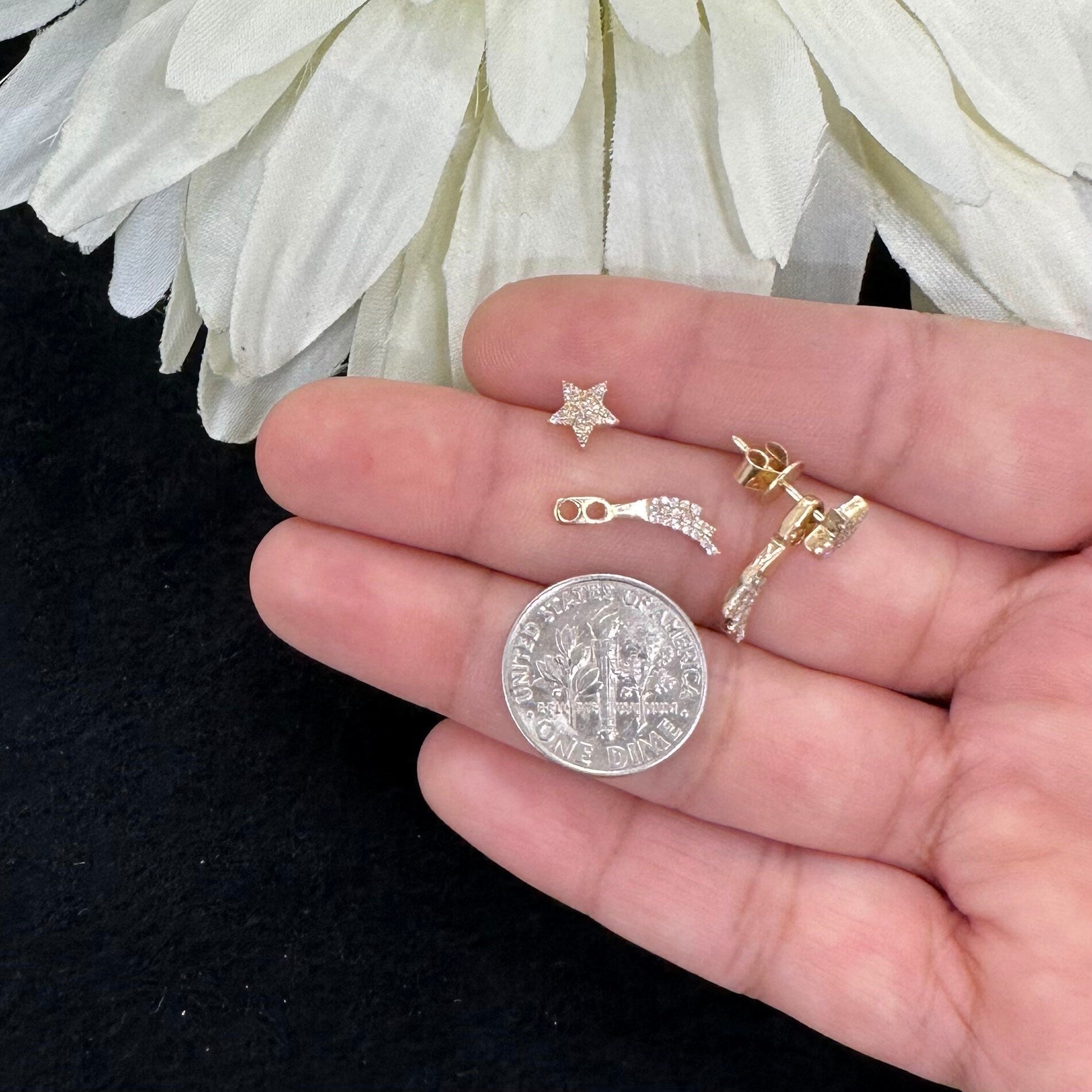 Comet Star Ear Studs