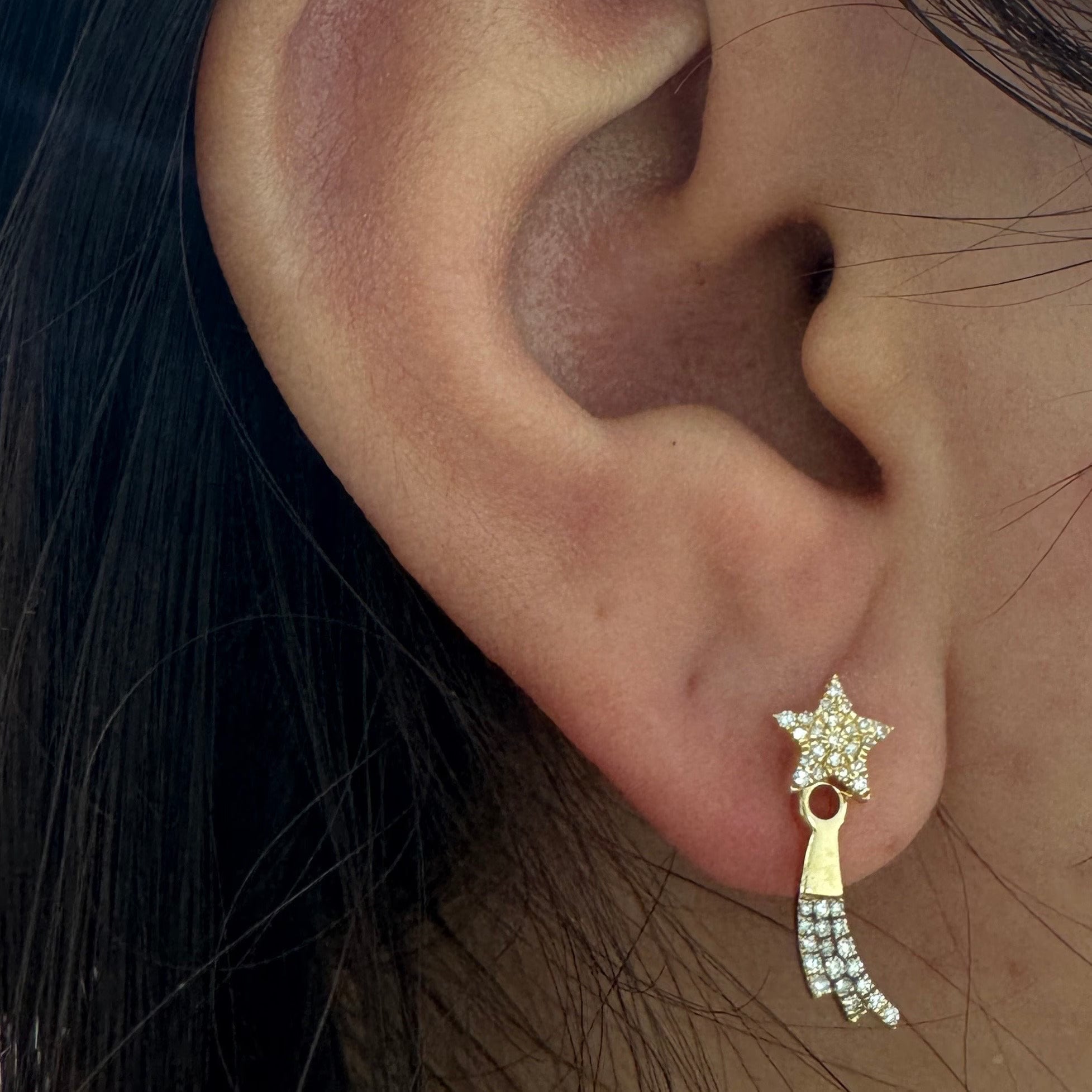 Comet Star Ear Studs