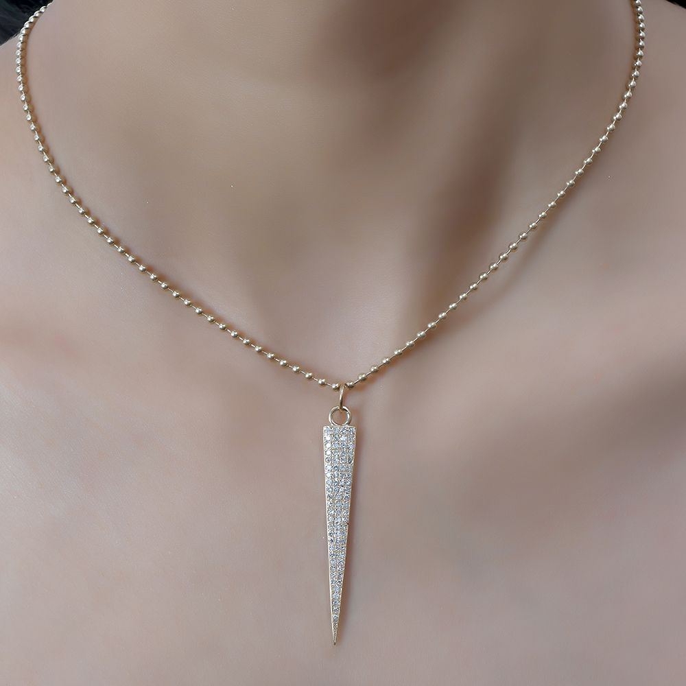 Diamond Spike Charm 47mm long