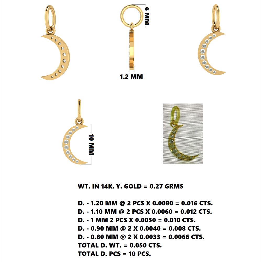 Crescent Moon Charm