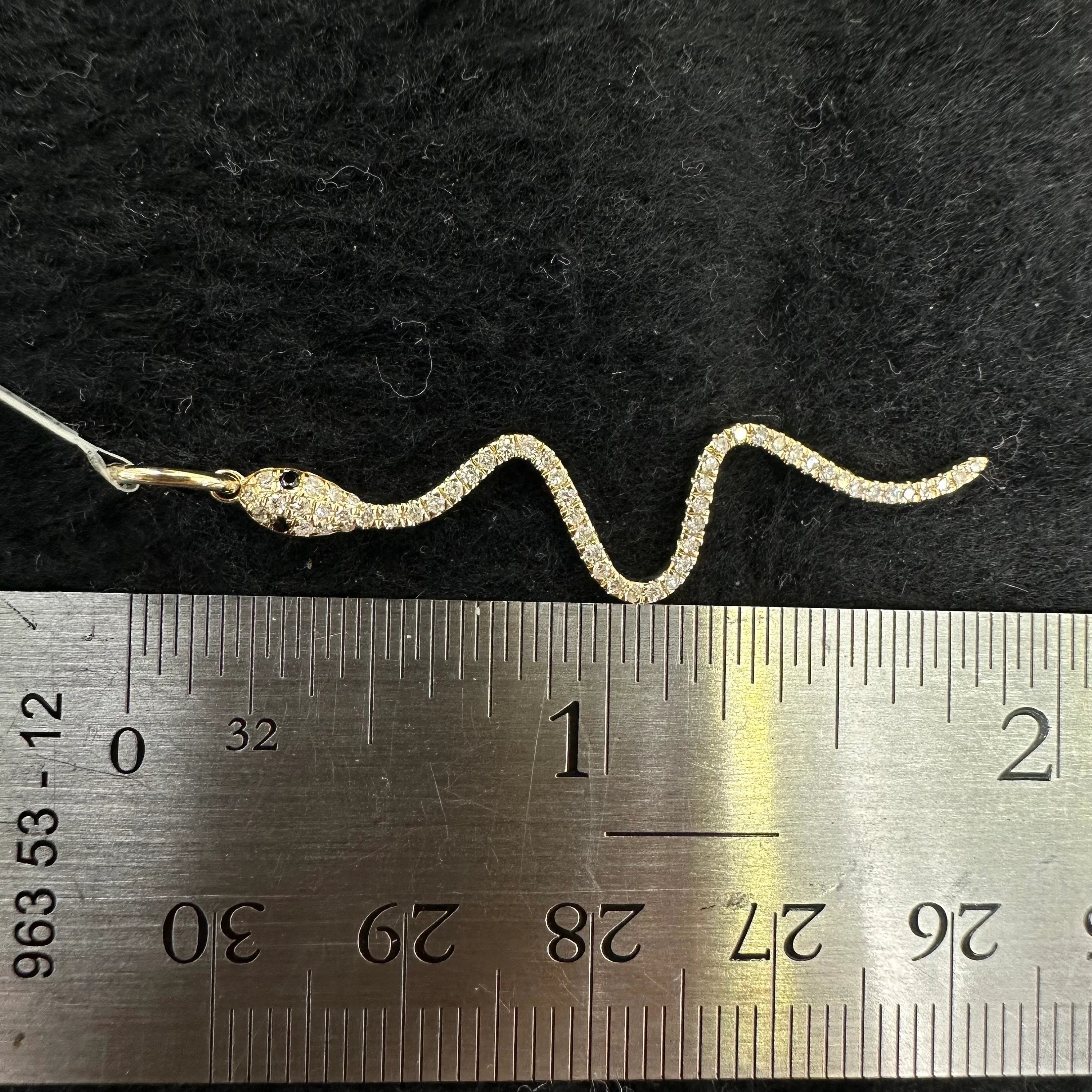 Black eyed Snake Pendant