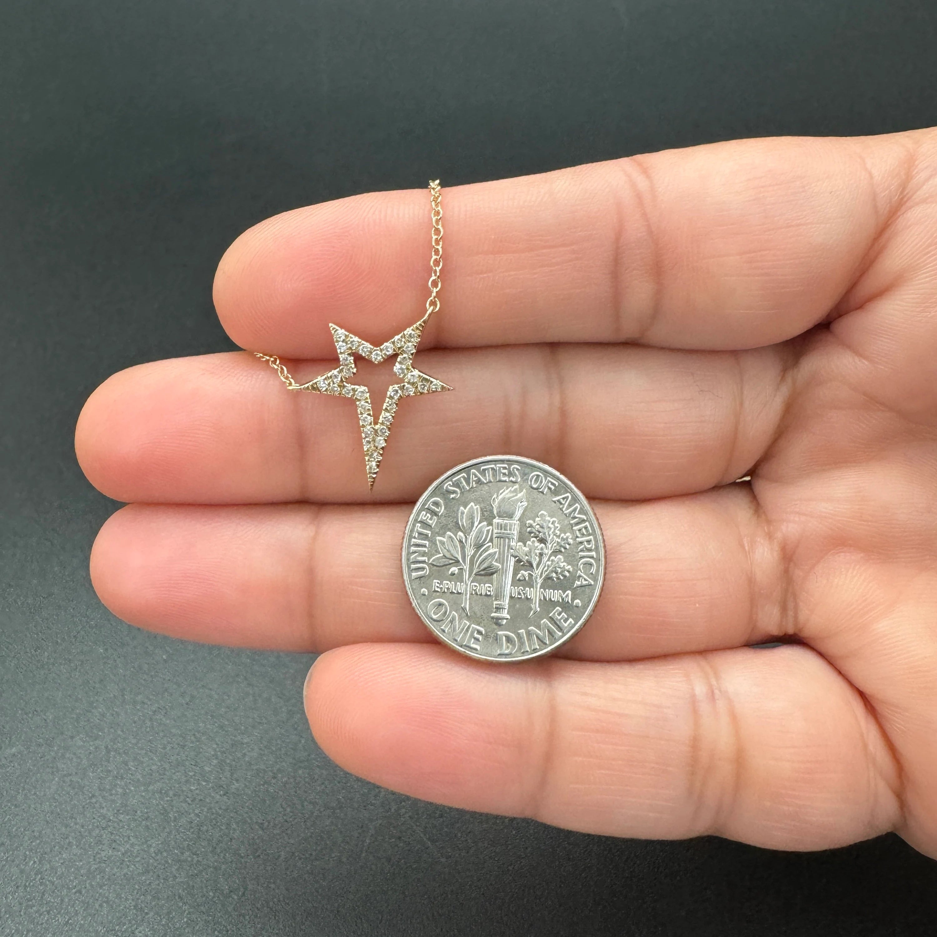 Diamond Star Pendant Necklace