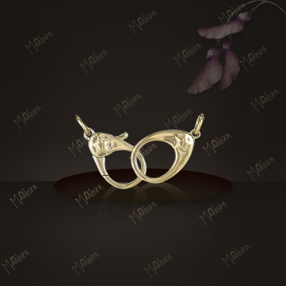 Solid Gold Handcuff Charm