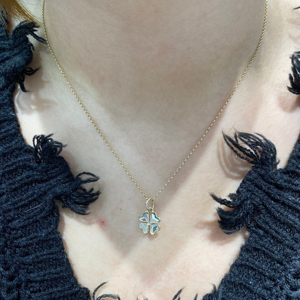 Diamond Clover Charm