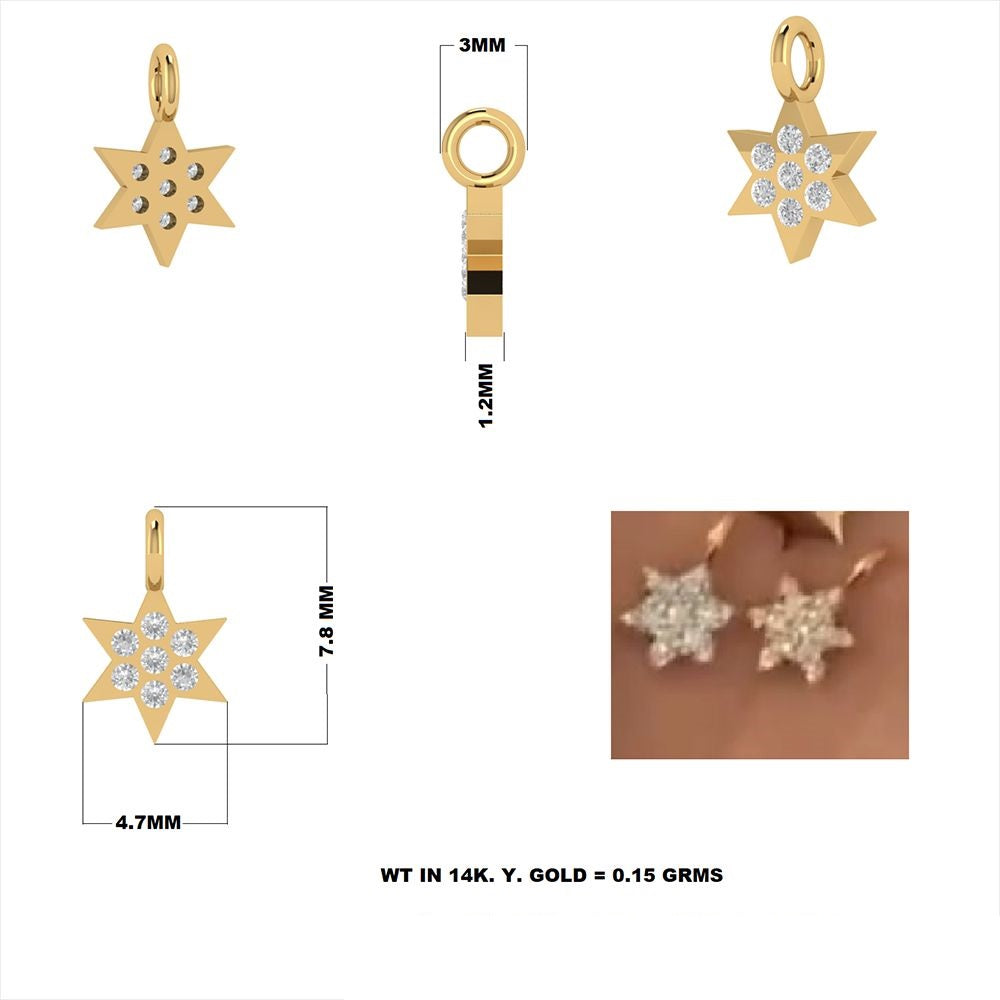 Diamond Star Charm