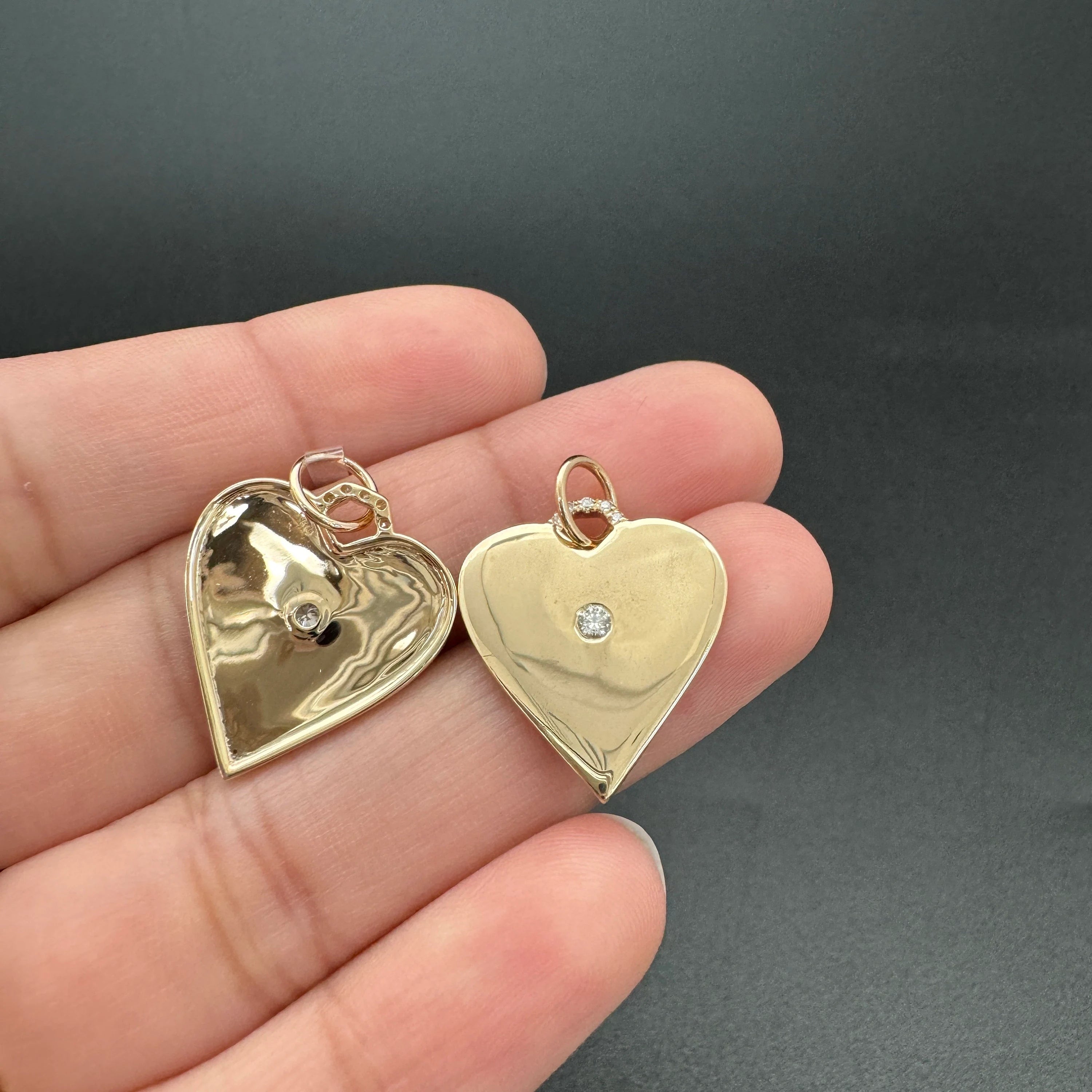 Gold & Diamond Heart Pendant