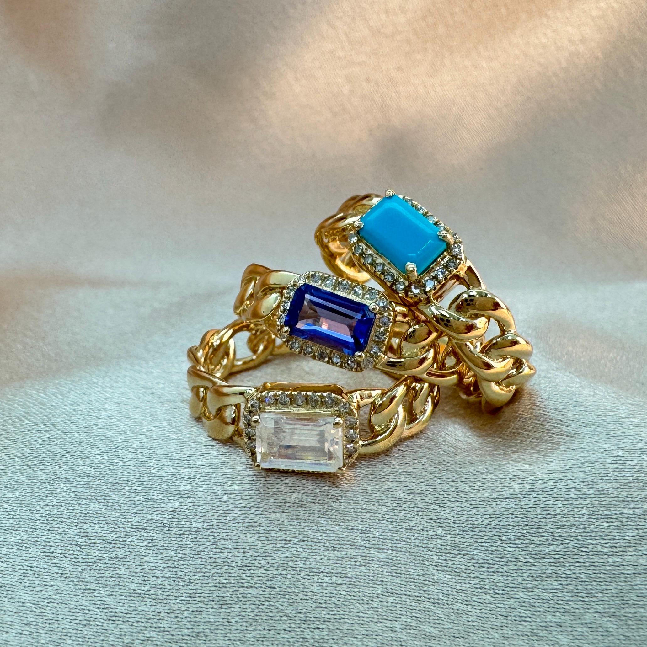Diamond Turquoise Ring