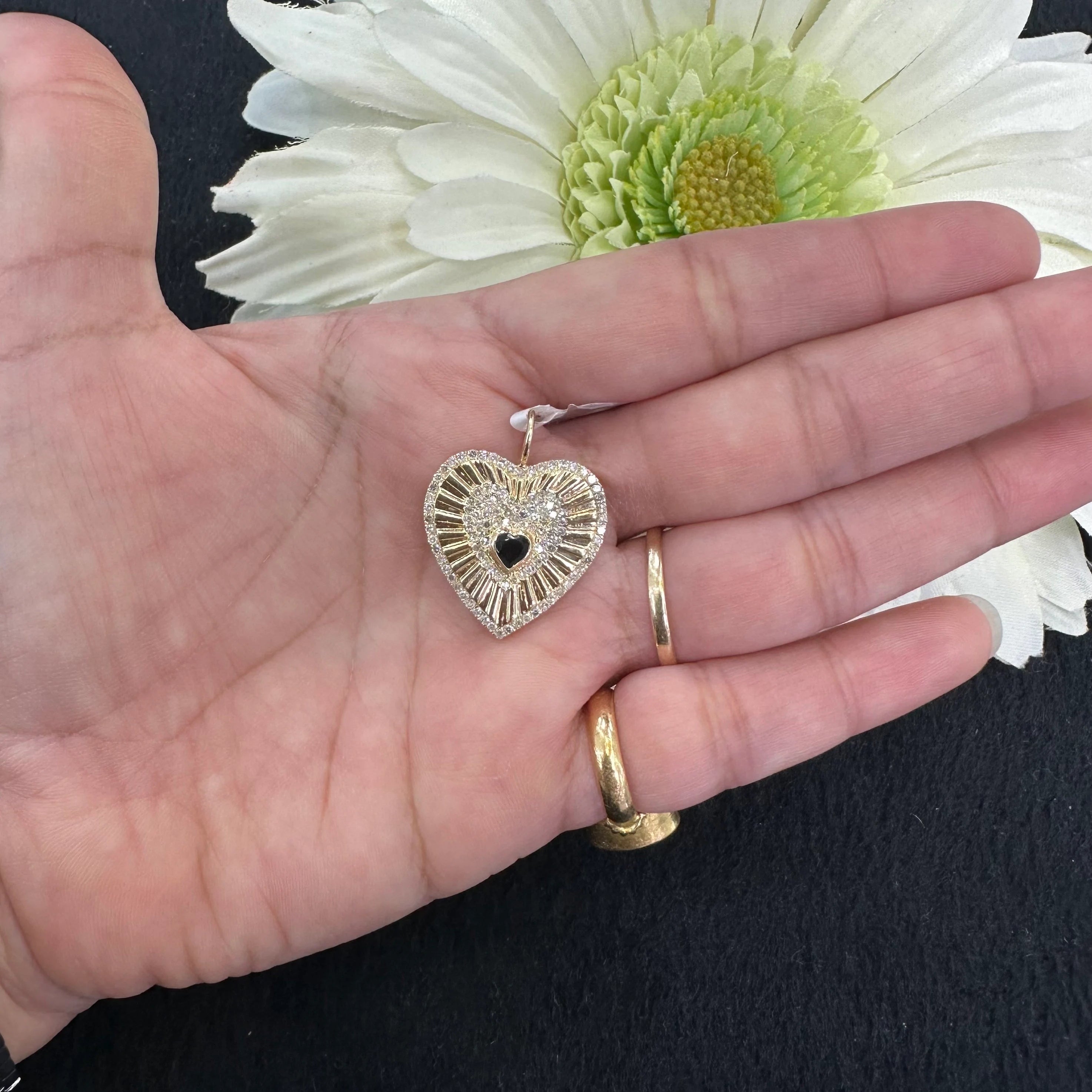 Diamond Lapis Pendant 22mm