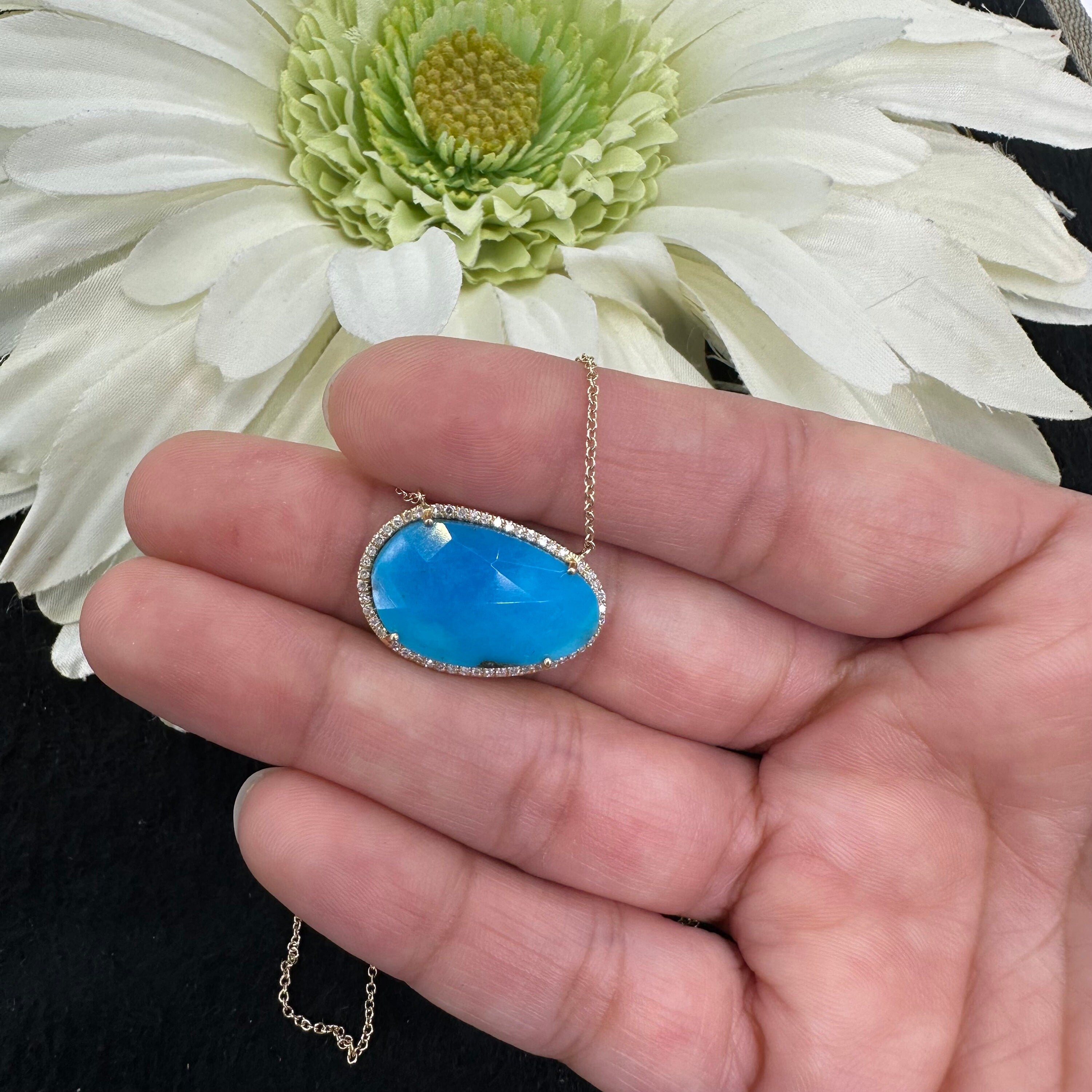 Diamond Turquoise Necklace