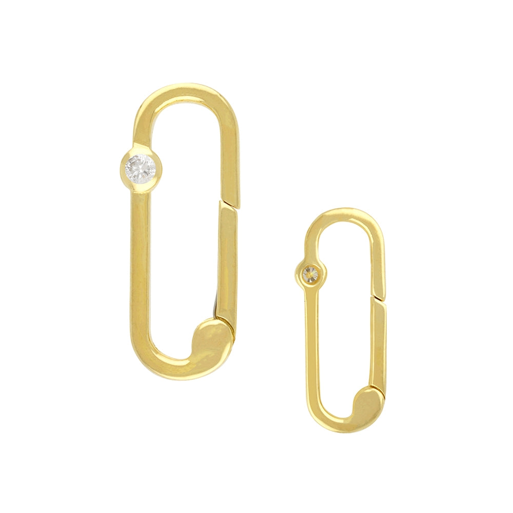 Diamond Rectangle Clicker Charm Connector