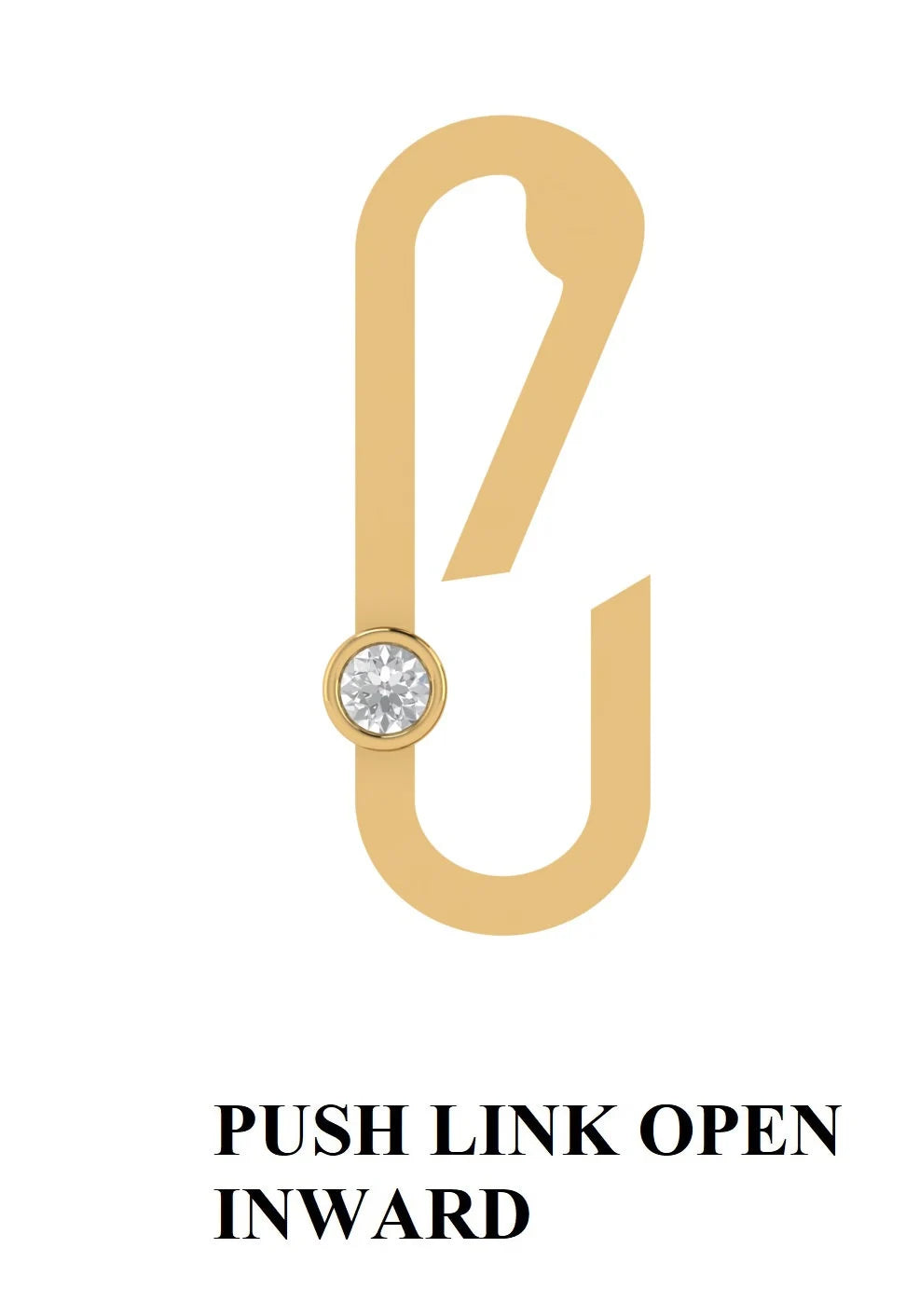 Diamond Rectangle Clicker Charm Connector
