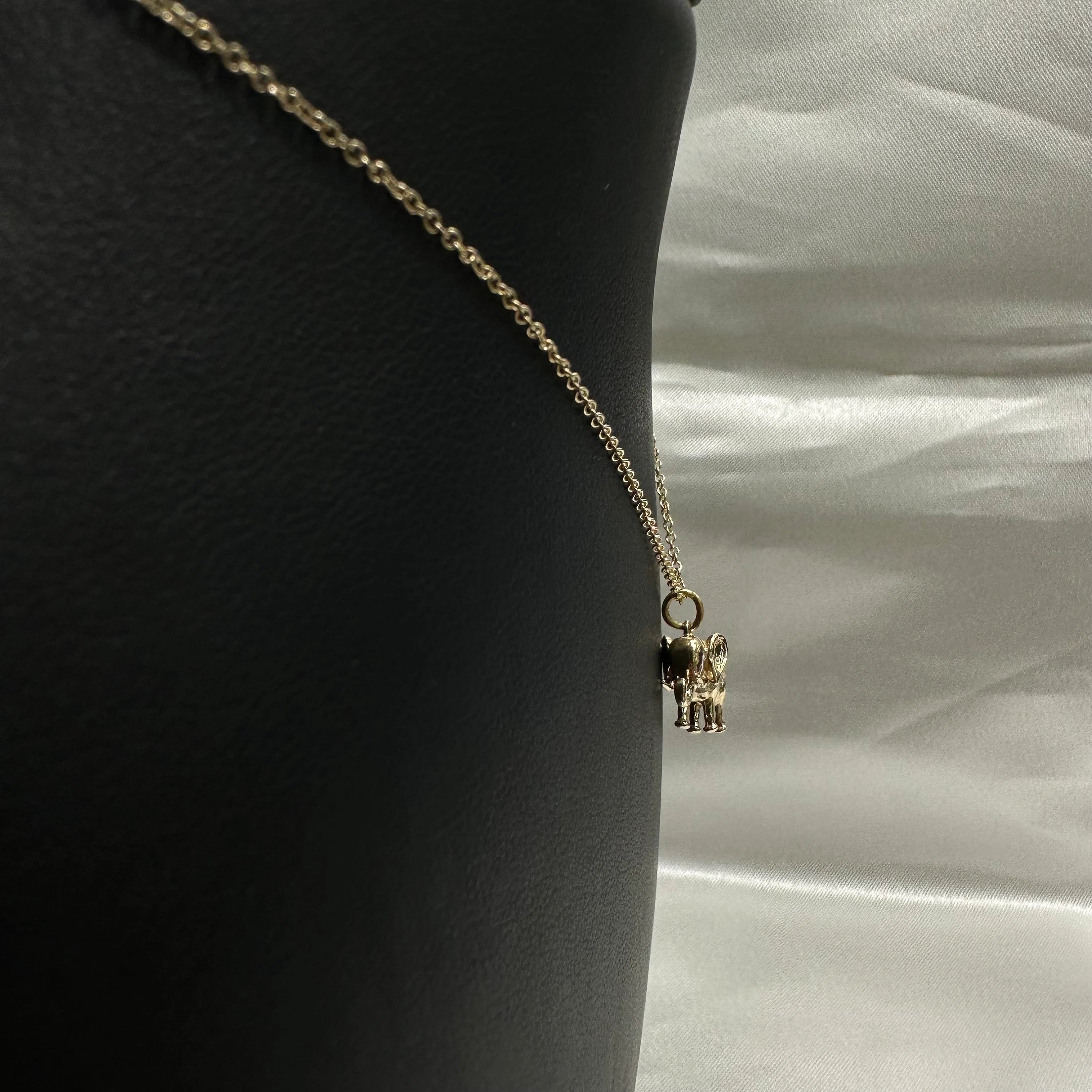 3D Diamond Elephant Charm