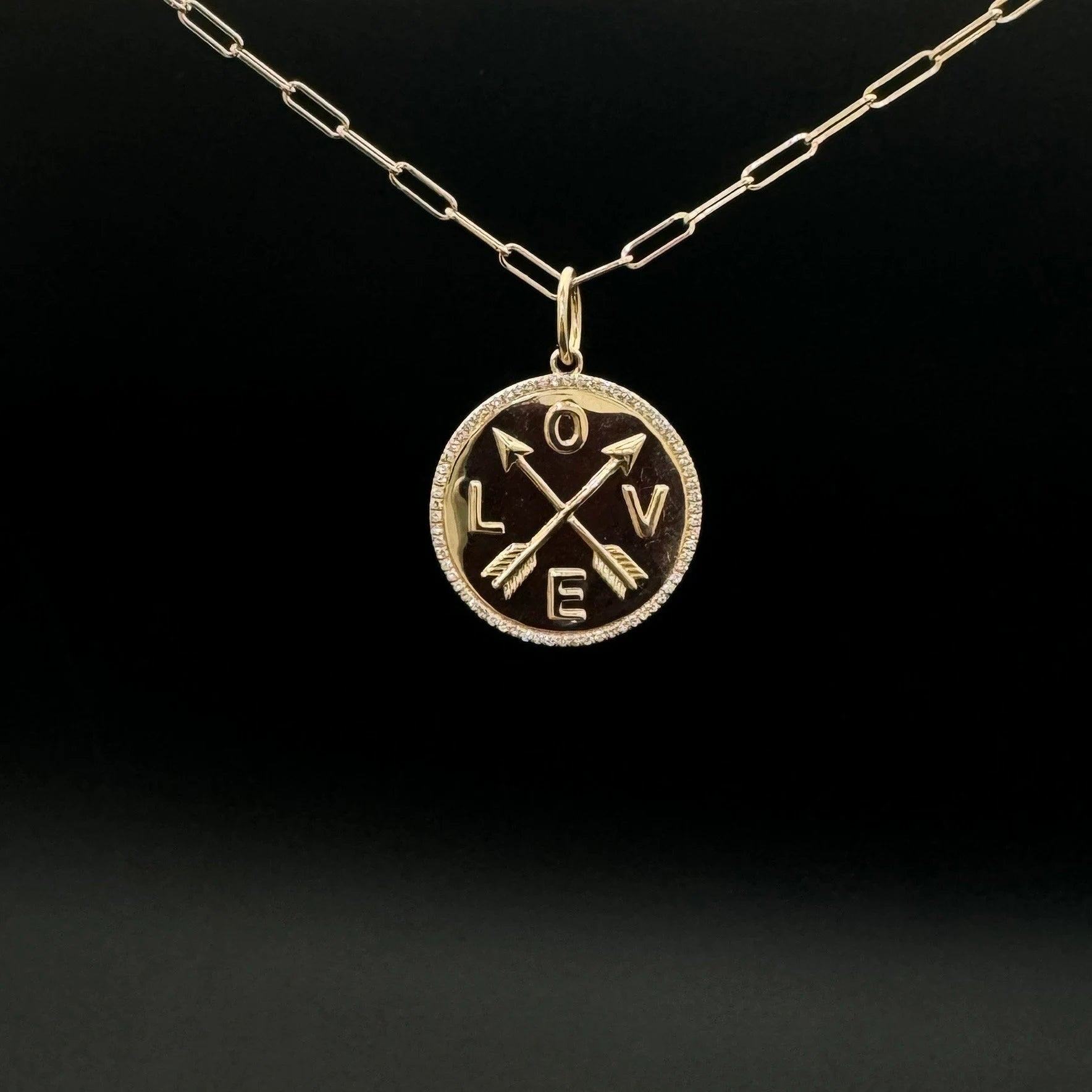 Diamond Love Arrow Pendant