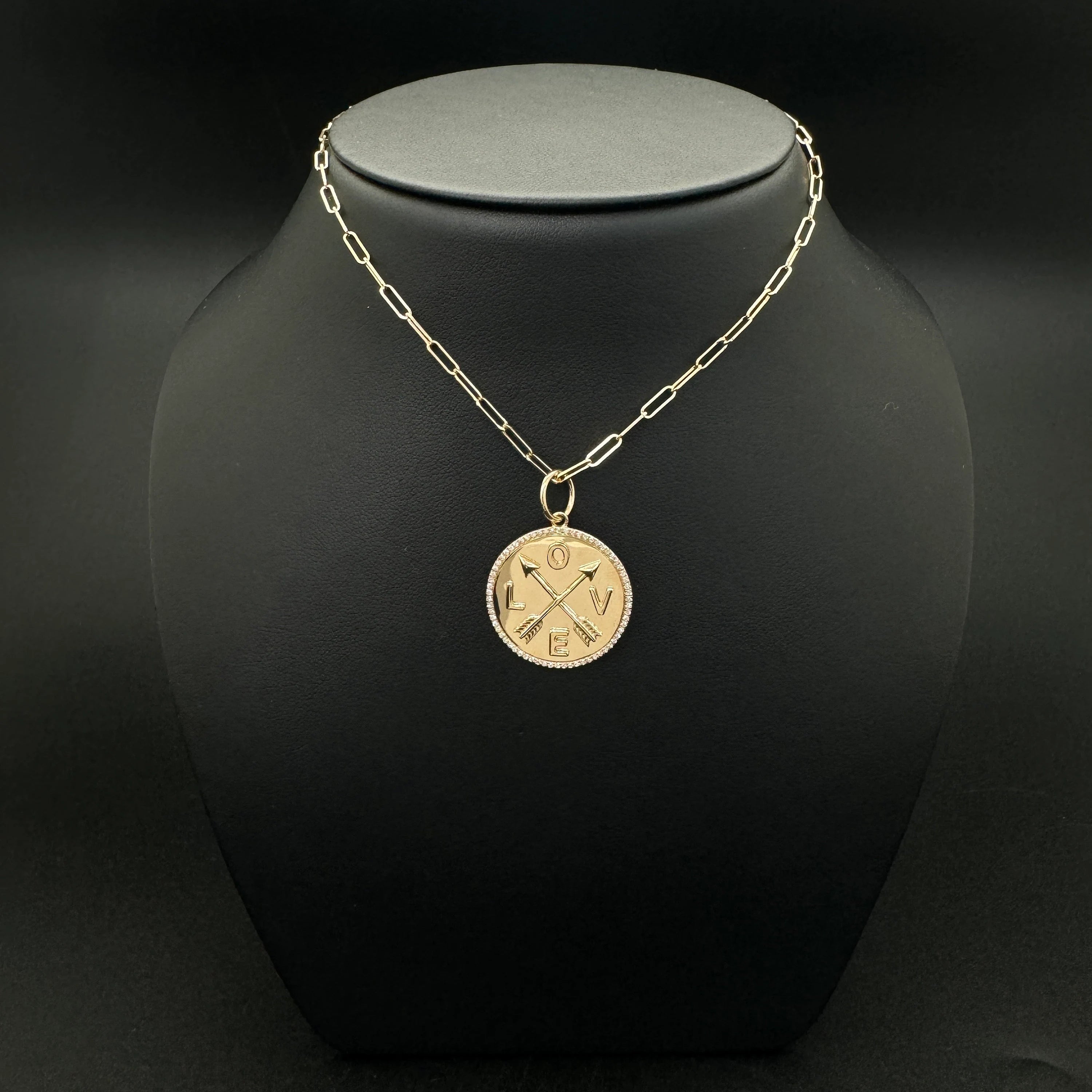 Diamond Love Arrow Pendant