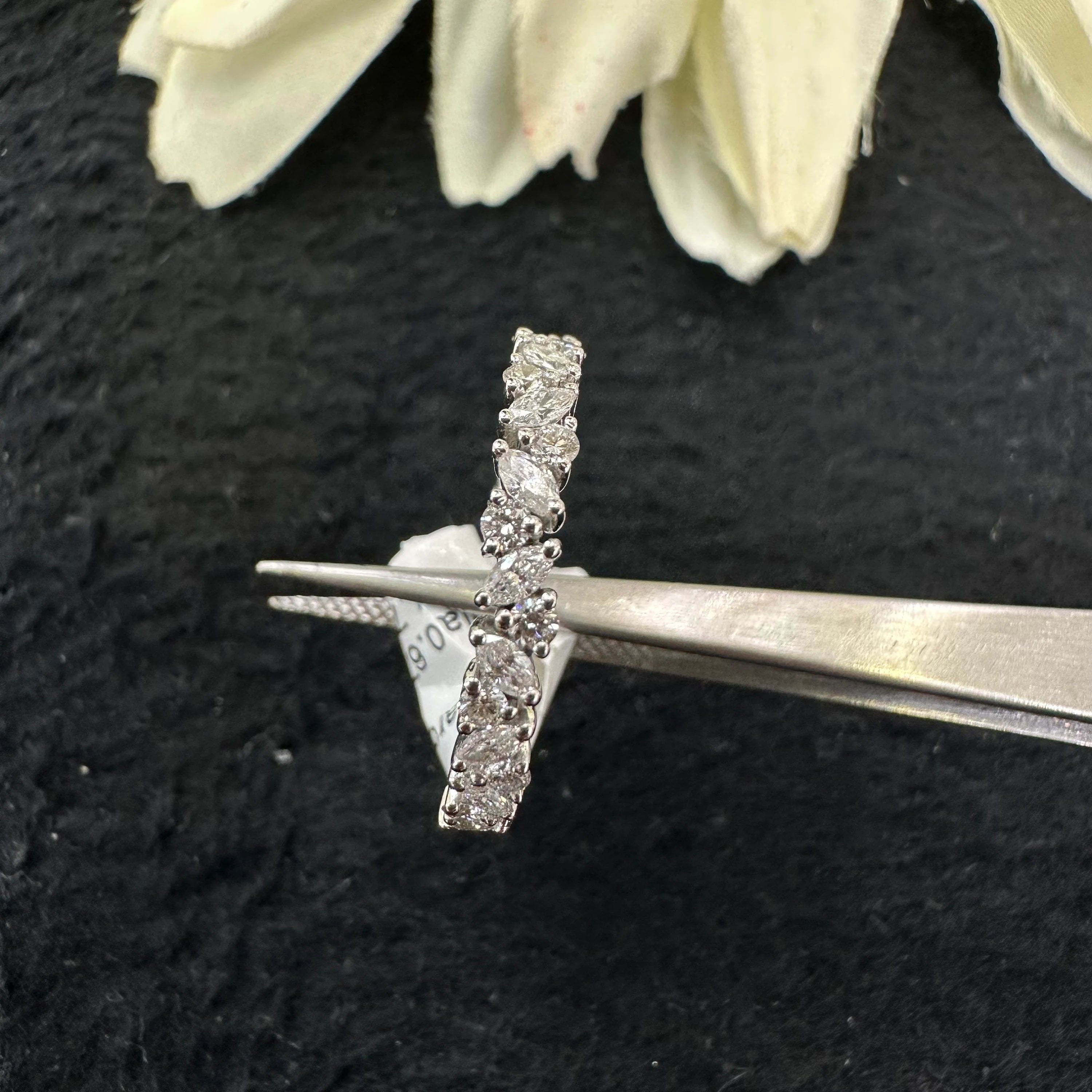 Diamond Marquise Shaped Ring in US 7