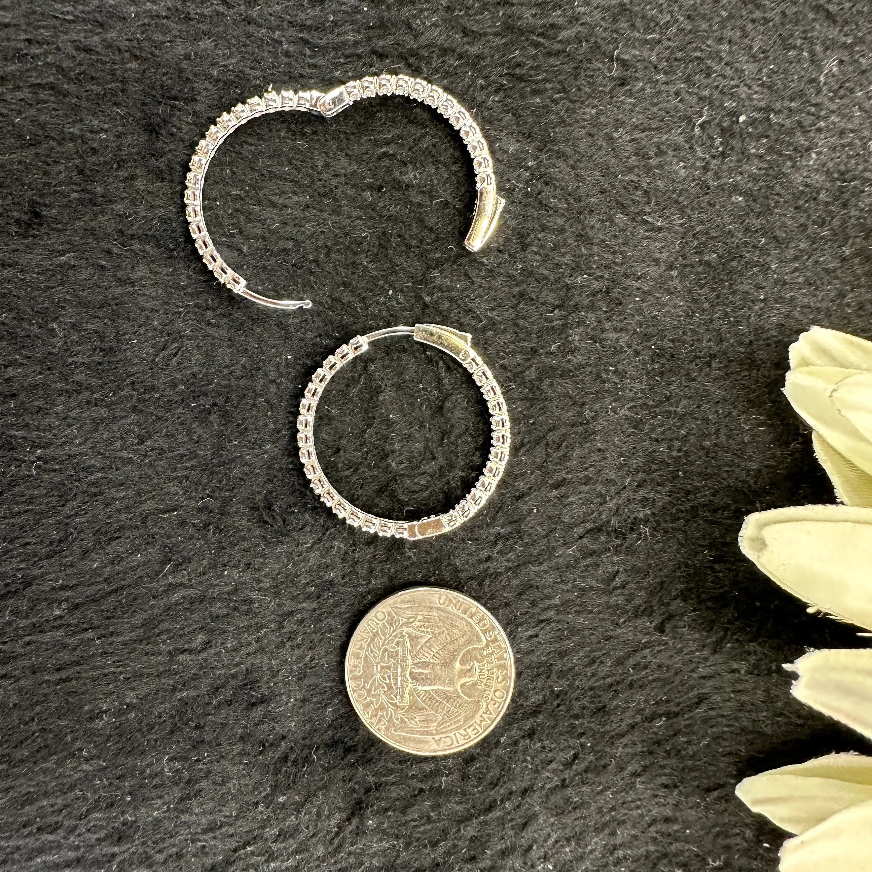 Diamond Hoop Earring