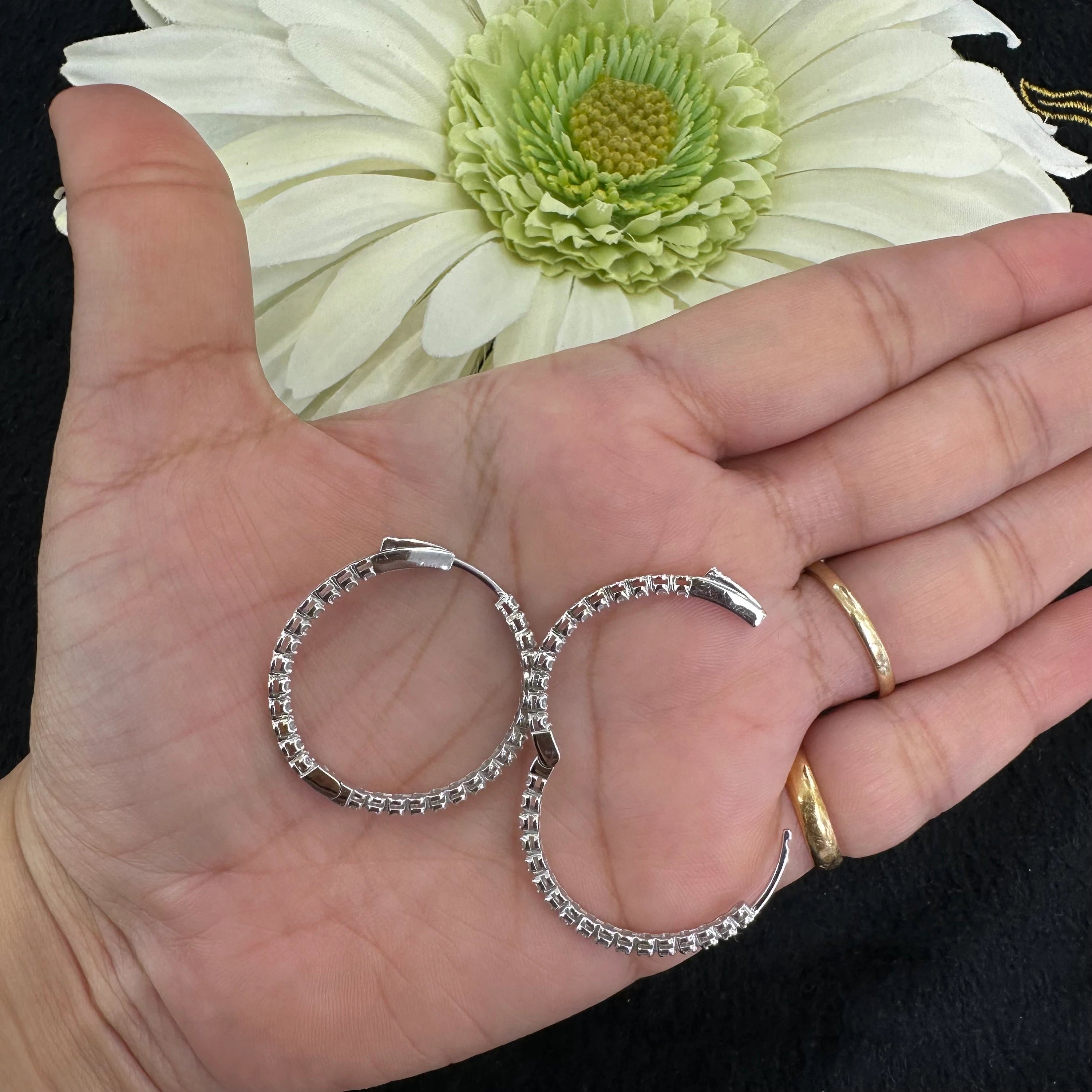 Diamond Hoop Earring