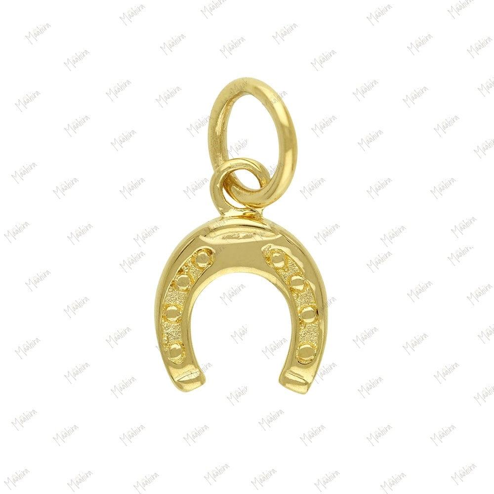 Solid Gold Horse Shoe Charm 6.90x7mm