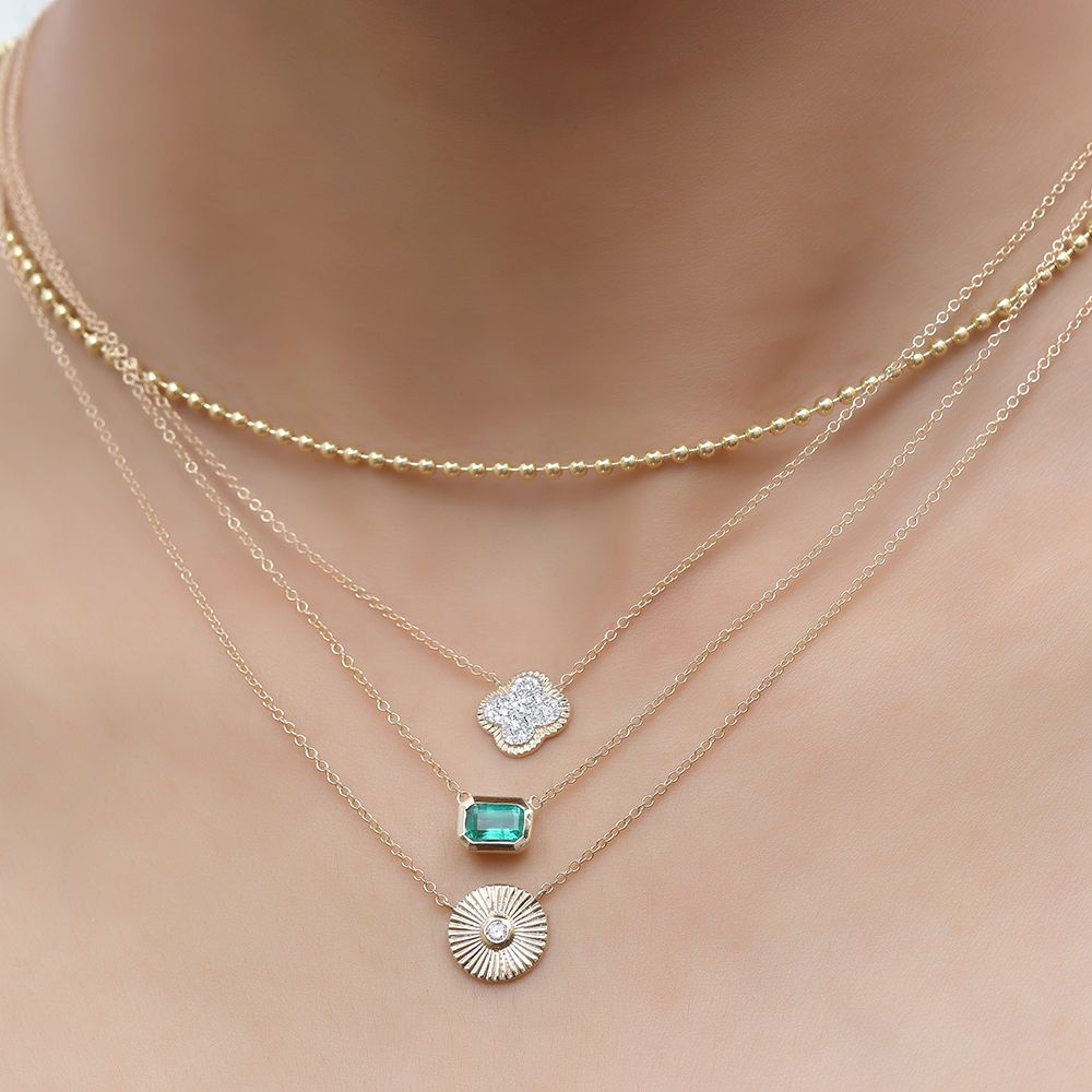 Diamond Clover Necklace
