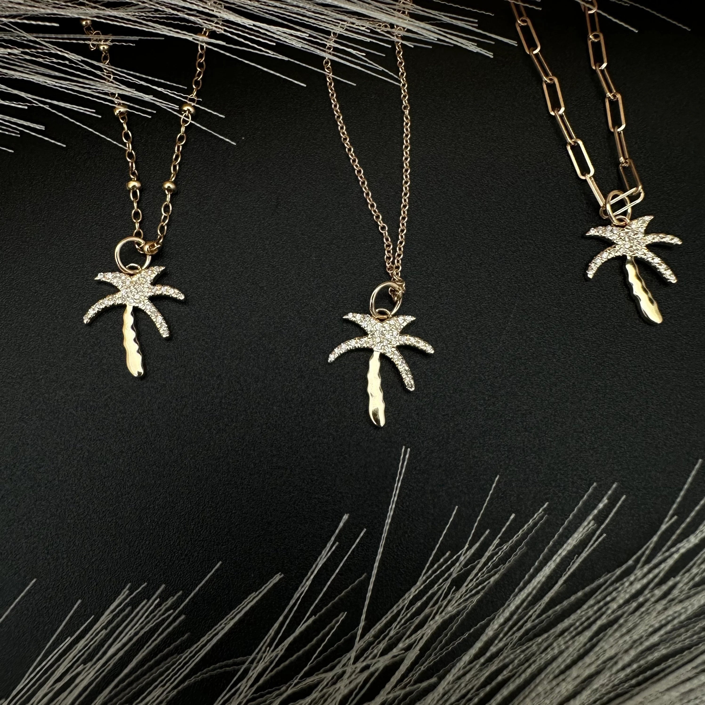Diamond Palm Tree Charm