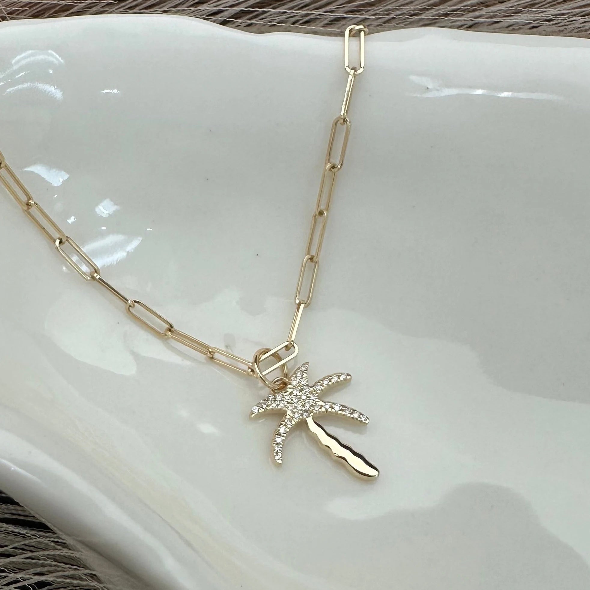 Diamond Palm Tree Charm