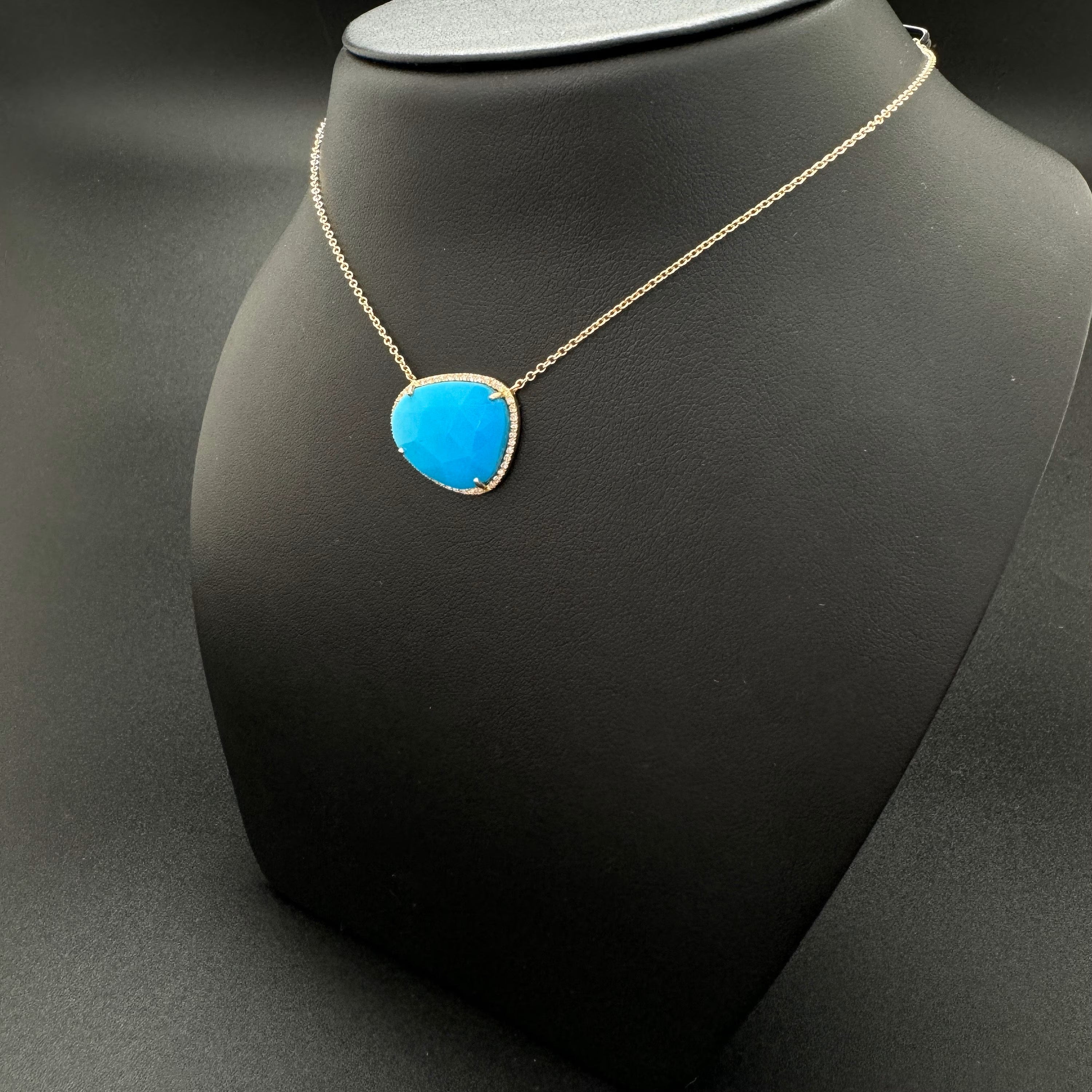 Diamond Turquoise Necklace
