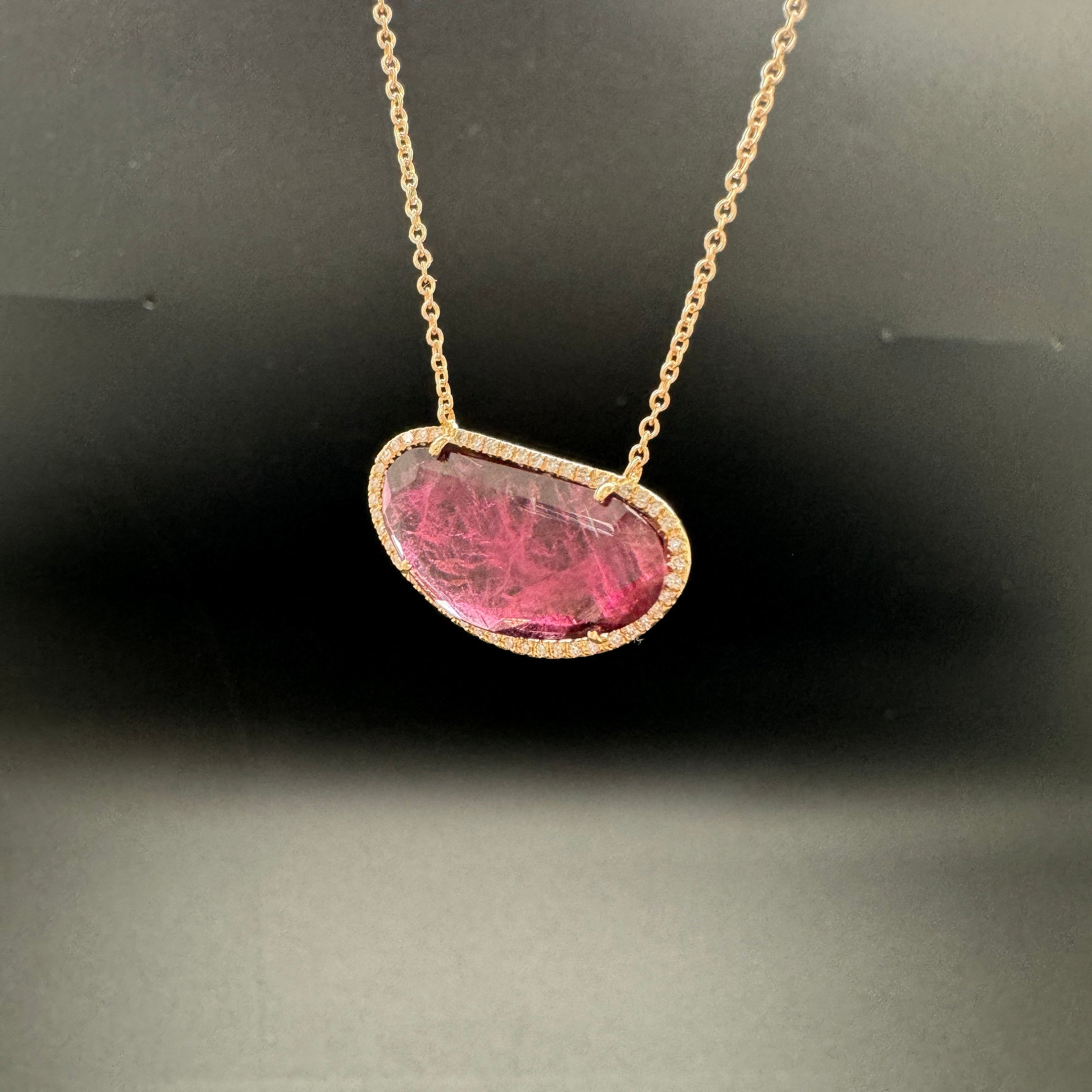 Diamond Tourmaline Necklace