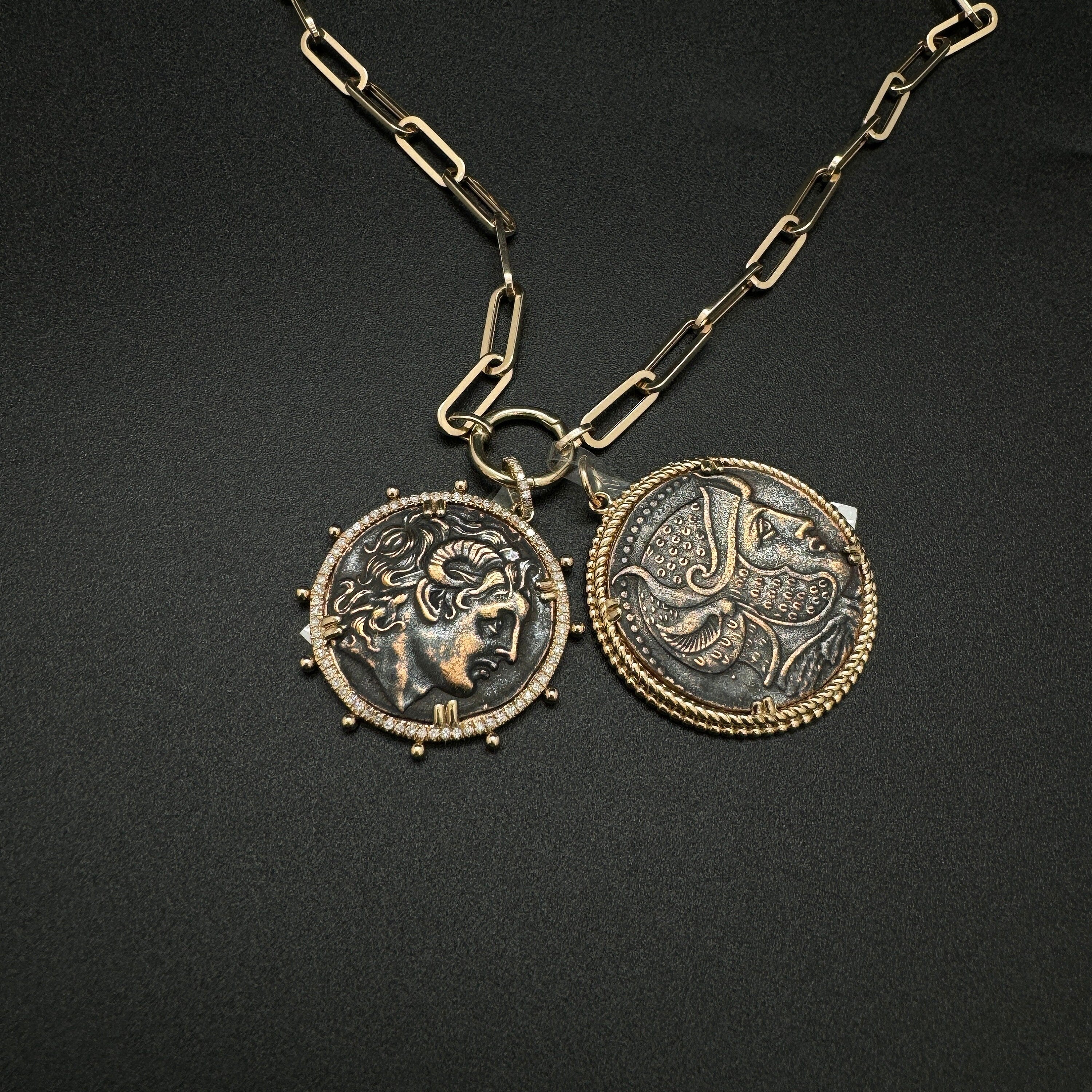 Brass Coin Pendant 32mm