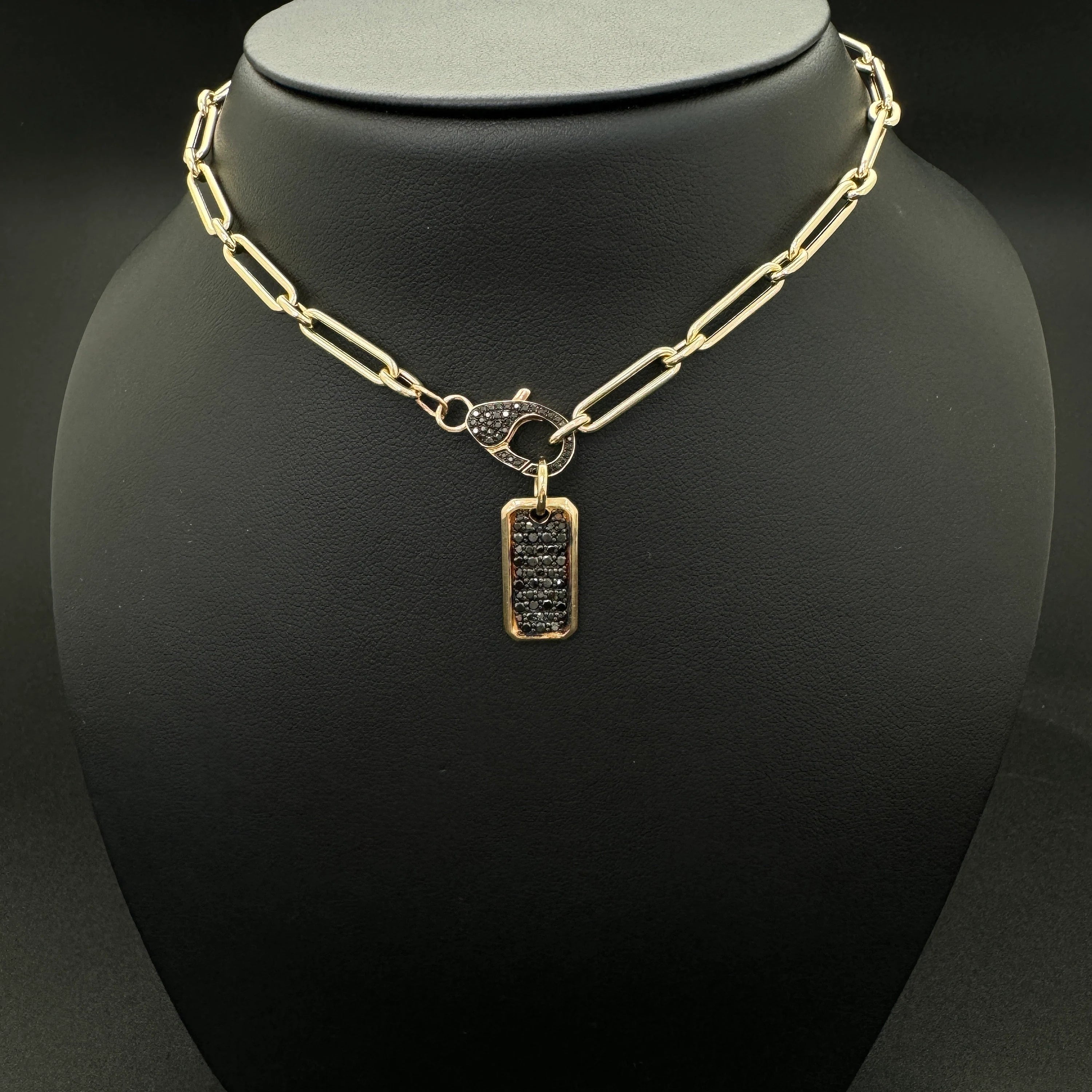Diamond Lobster Clasp 13x8mm