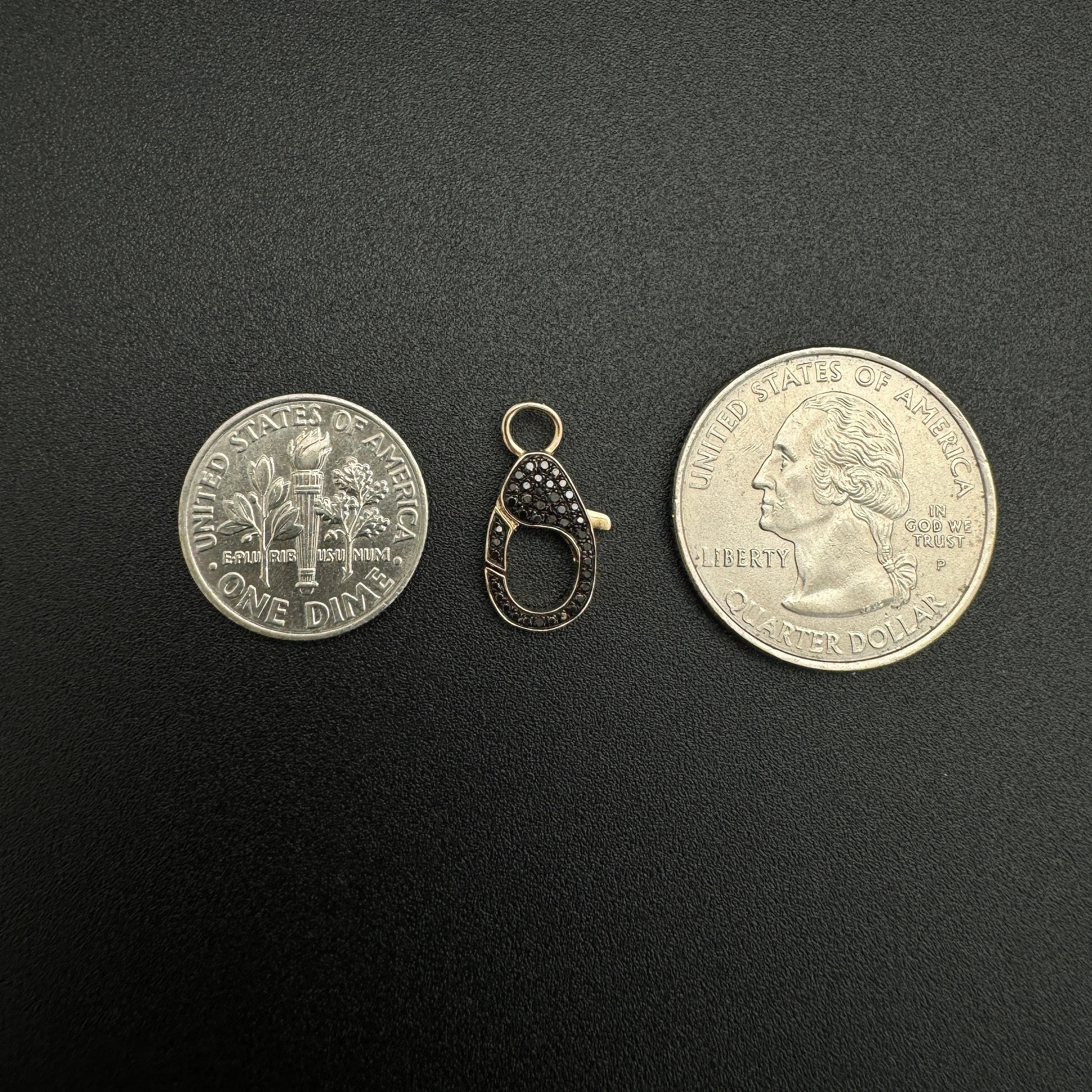 Diamond Lobster Clasp 13x8mm