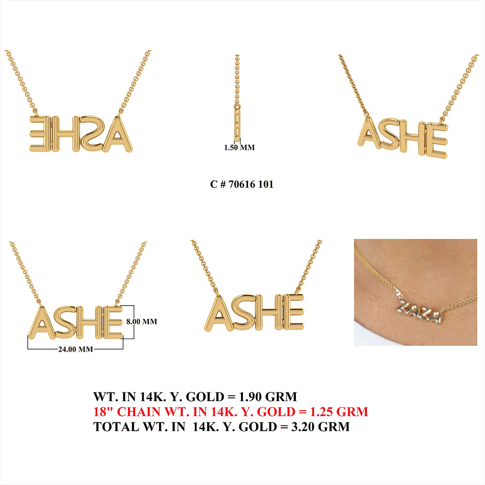 ASHE Custom Name Necklace