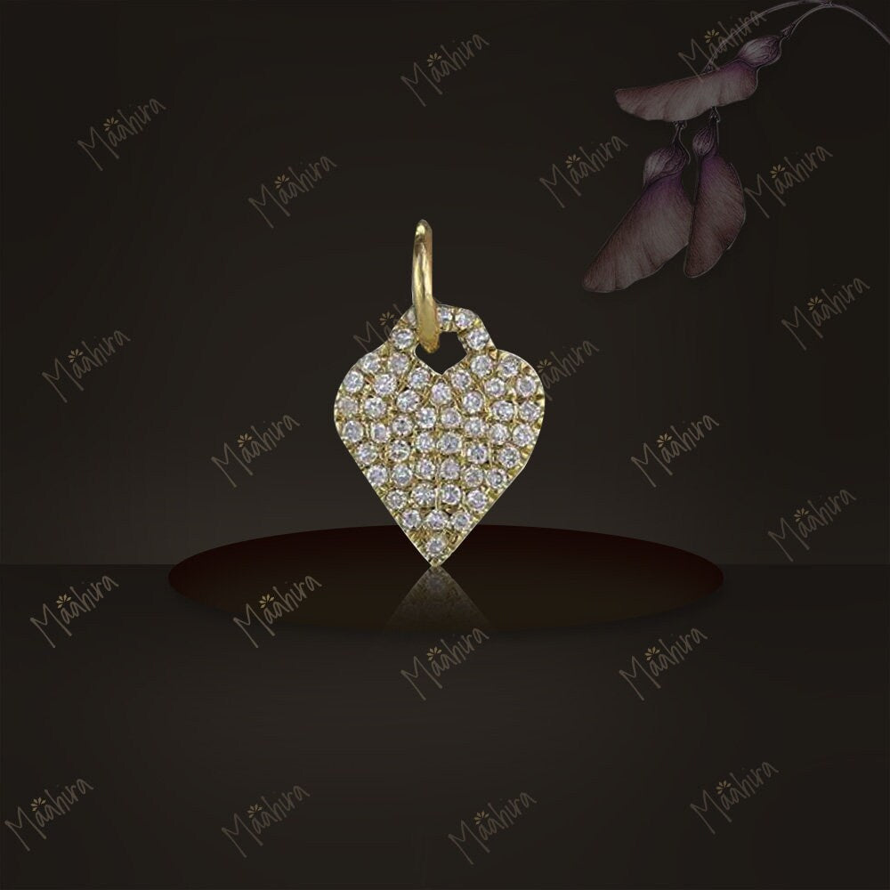 Diamond Heart Charm